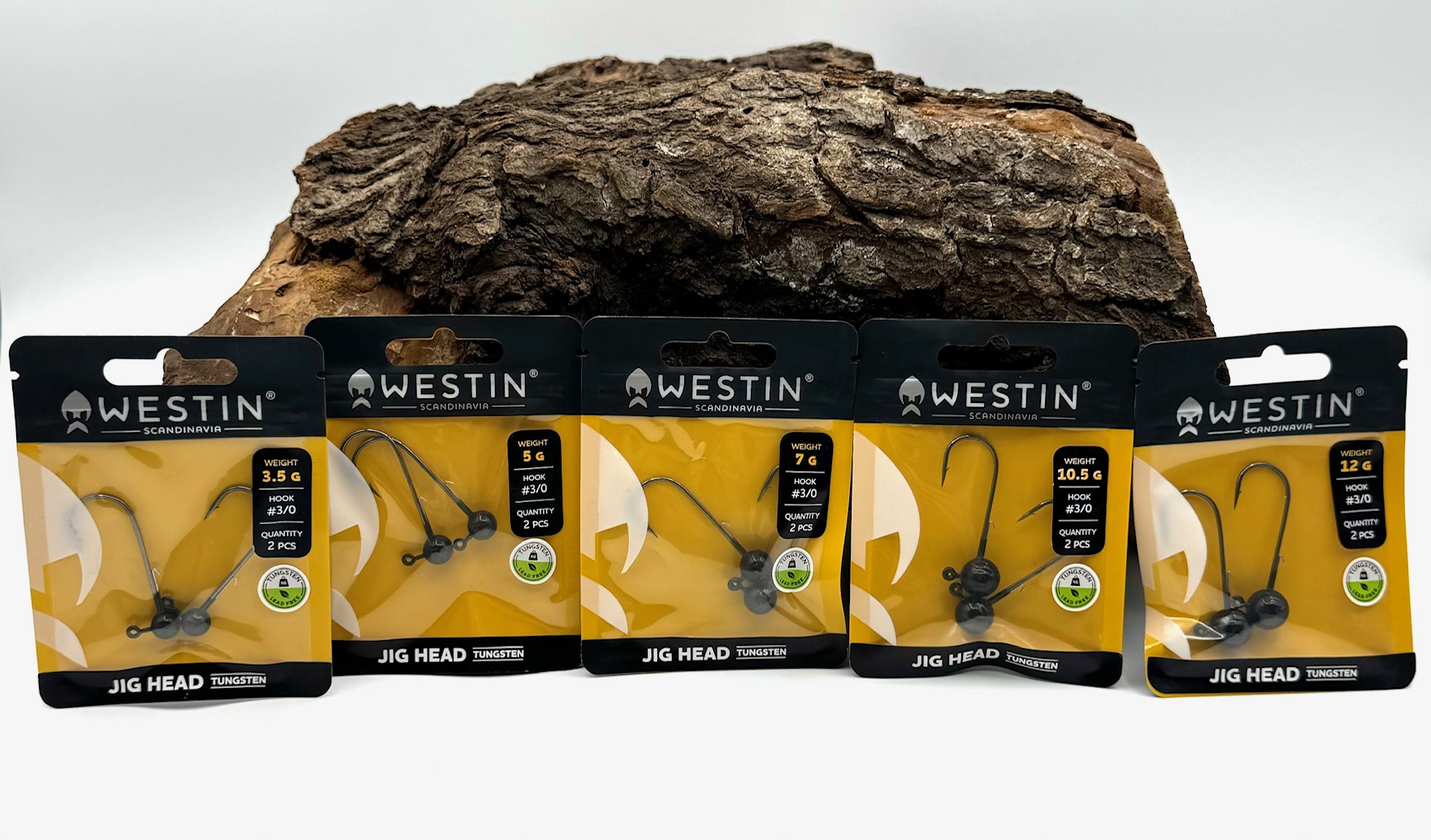 Westin Jig Head Tungsten Black Nickel #3/0 3,5g 5g 7g 10,5g 12g