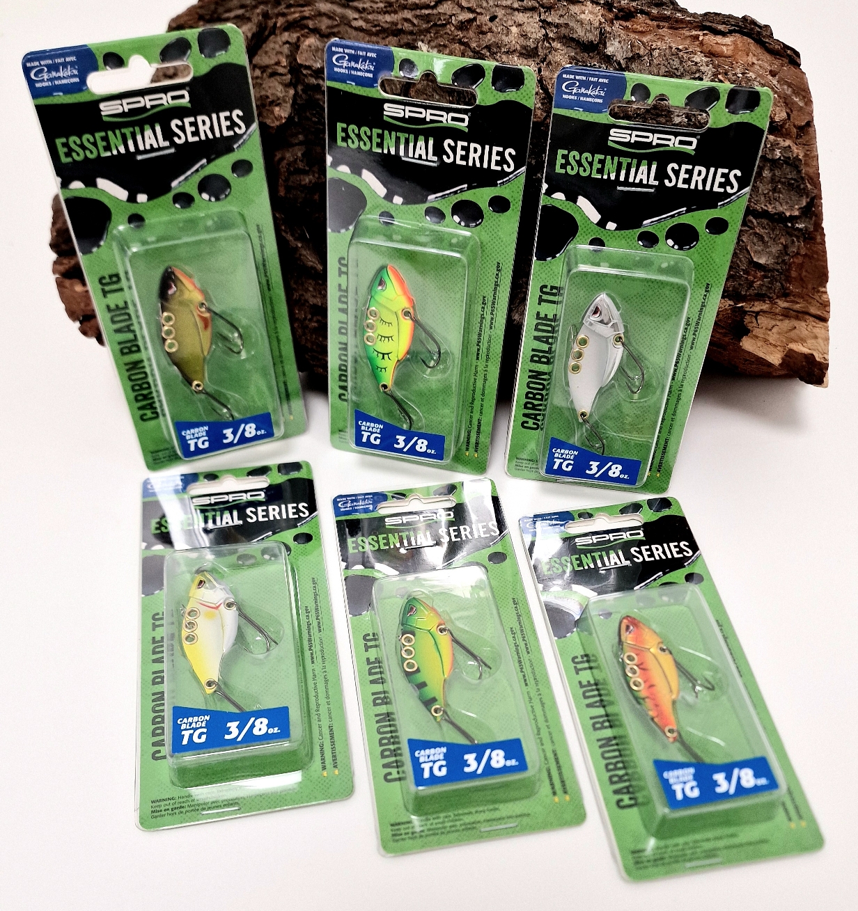 Spro Essential Series Carbon Blade Tungsten Blaid TG 3/8 oz Zikade 6 Farben ABVERKAUF