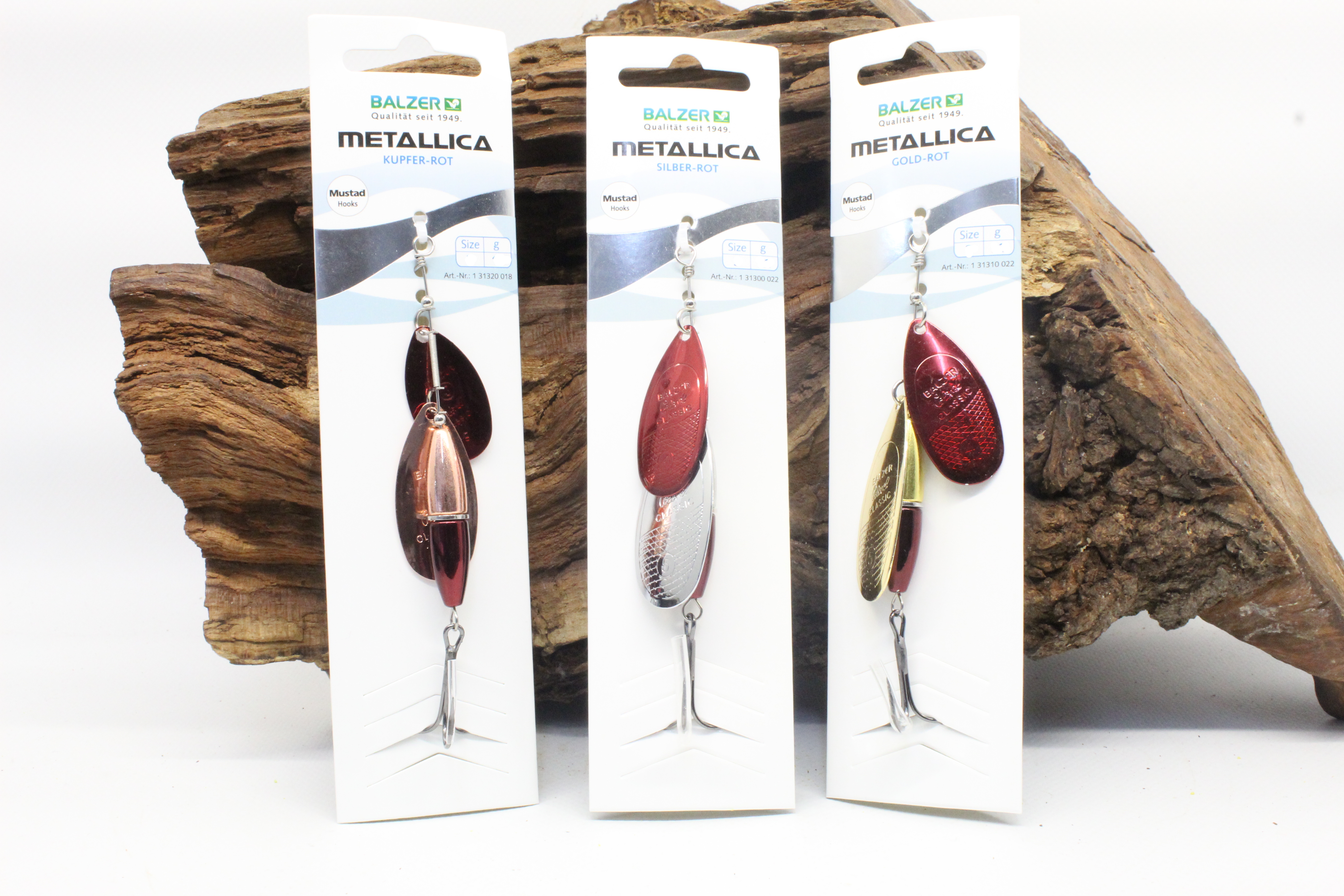 Balzer Colonel Metallica Doppelspinner Rot-Silber Gold-Rot Kupfer-Rot 14g