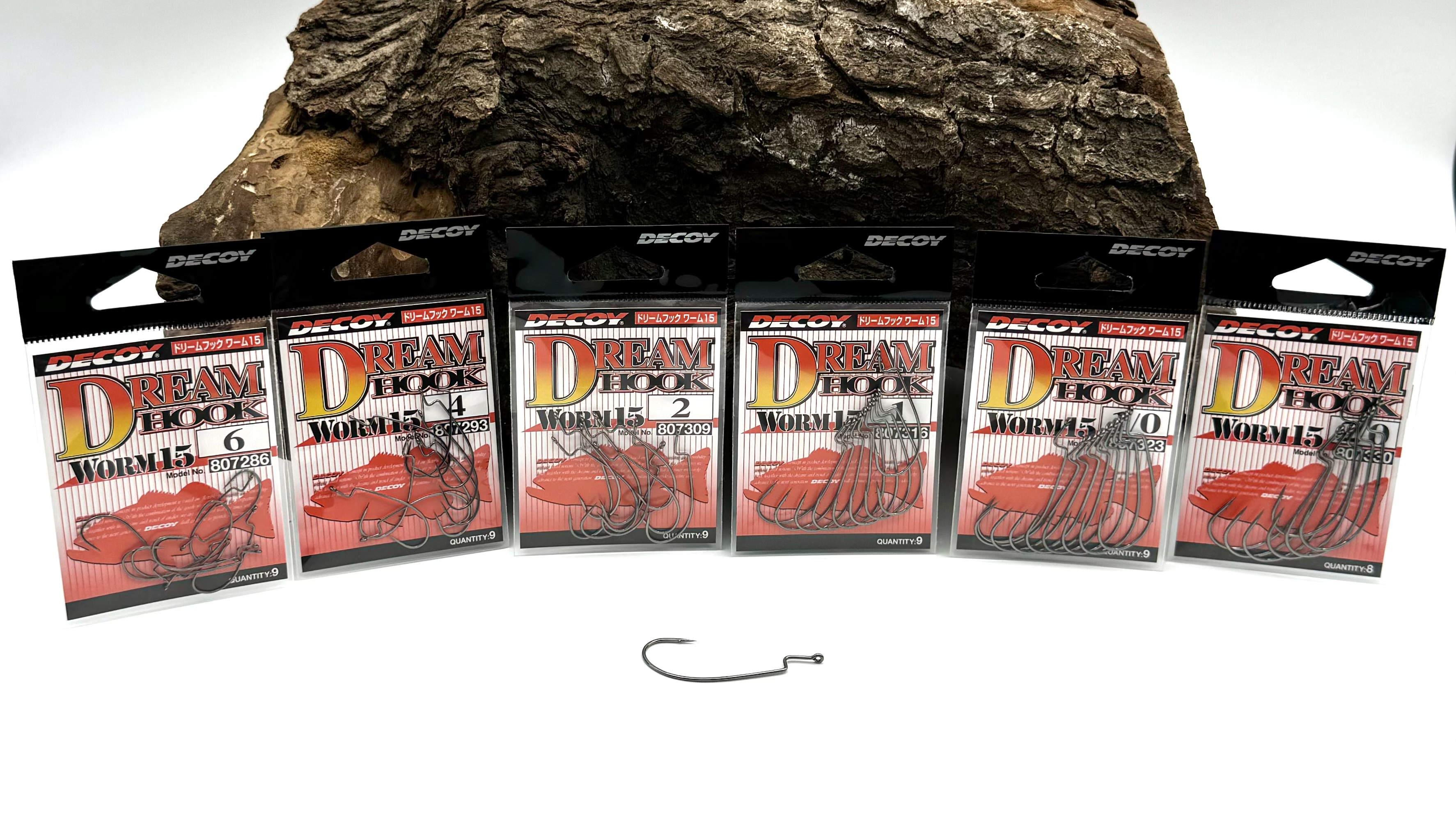 Decoy Dream Hook Worm15 Free Rig Haken Gr. 6 4 2 1 1/0 2/0  Made in Japan