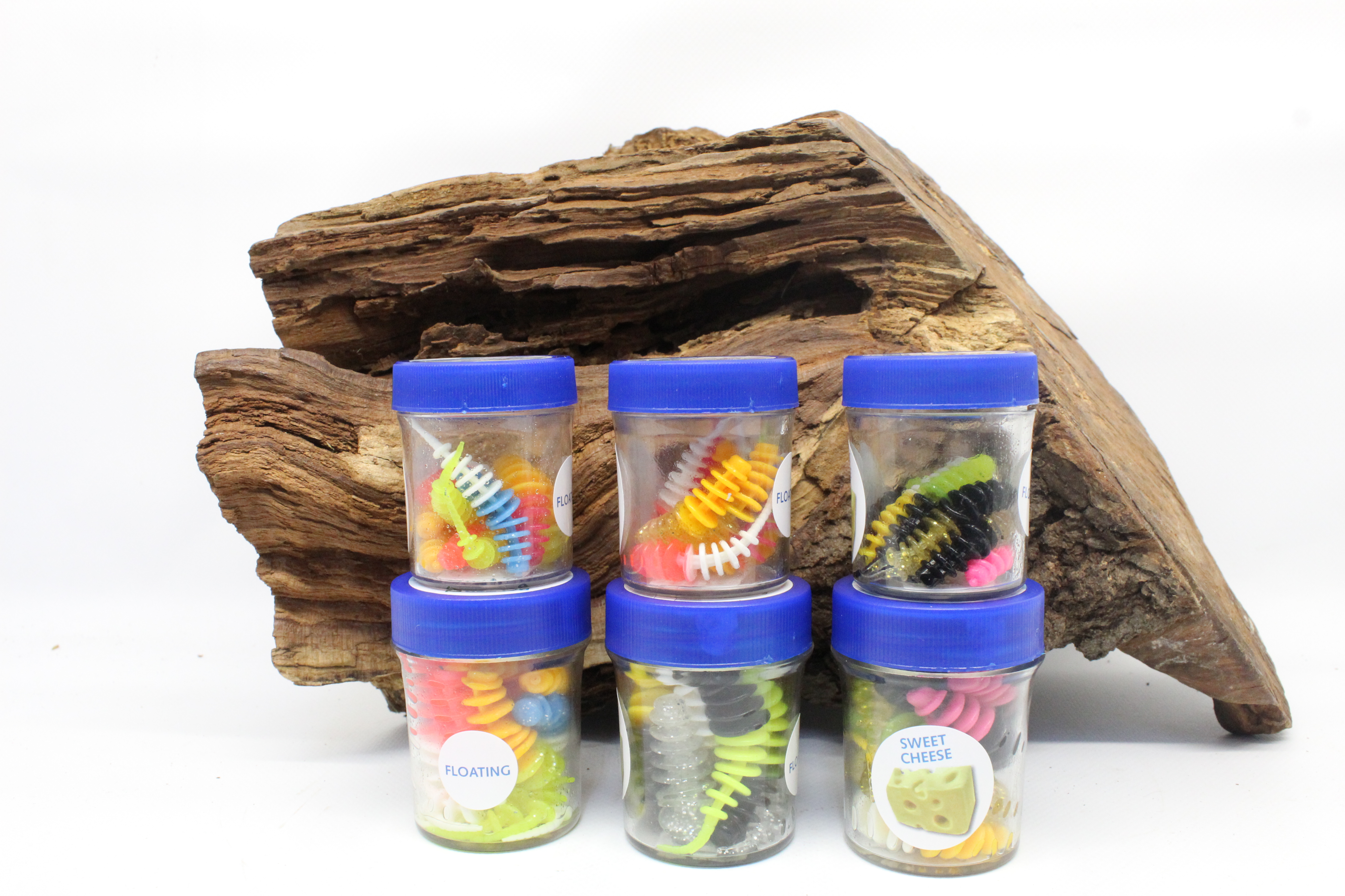 Balzer Trout Collector Forellenwürmer 4 Mixe 5cm 7cm Süßer Käse