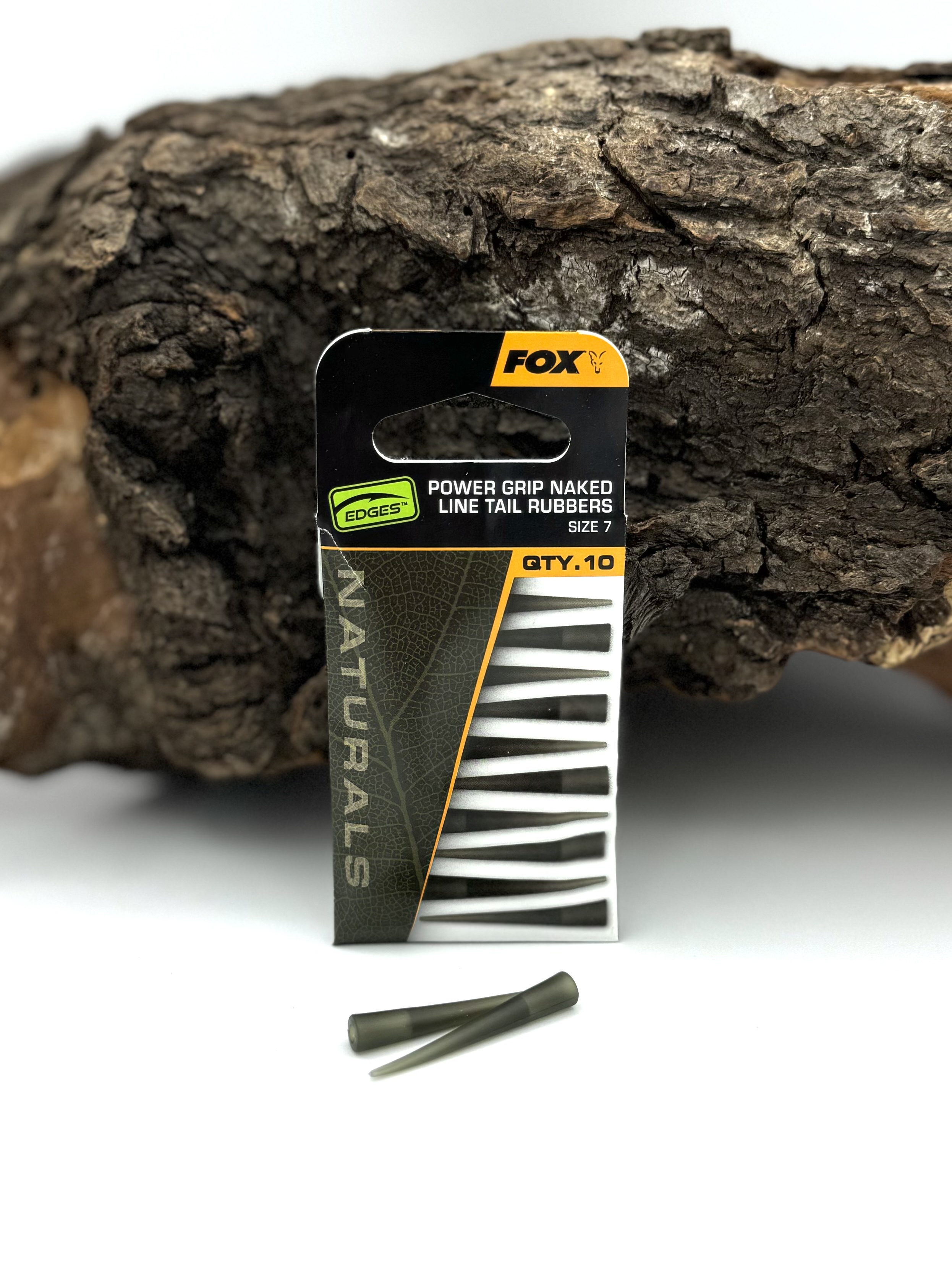 Fox Edges Naturals Power Grip Naked Line Tail Rubbers Gr. 7 10 Stück