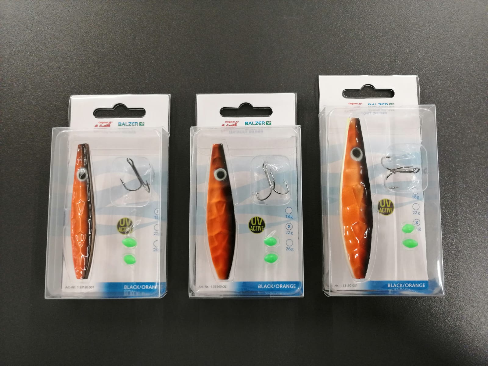 Balzer Colonel Z Seatrout Inliner 18g 22g 26g schwarz orange bleifrei ABVERKAUF