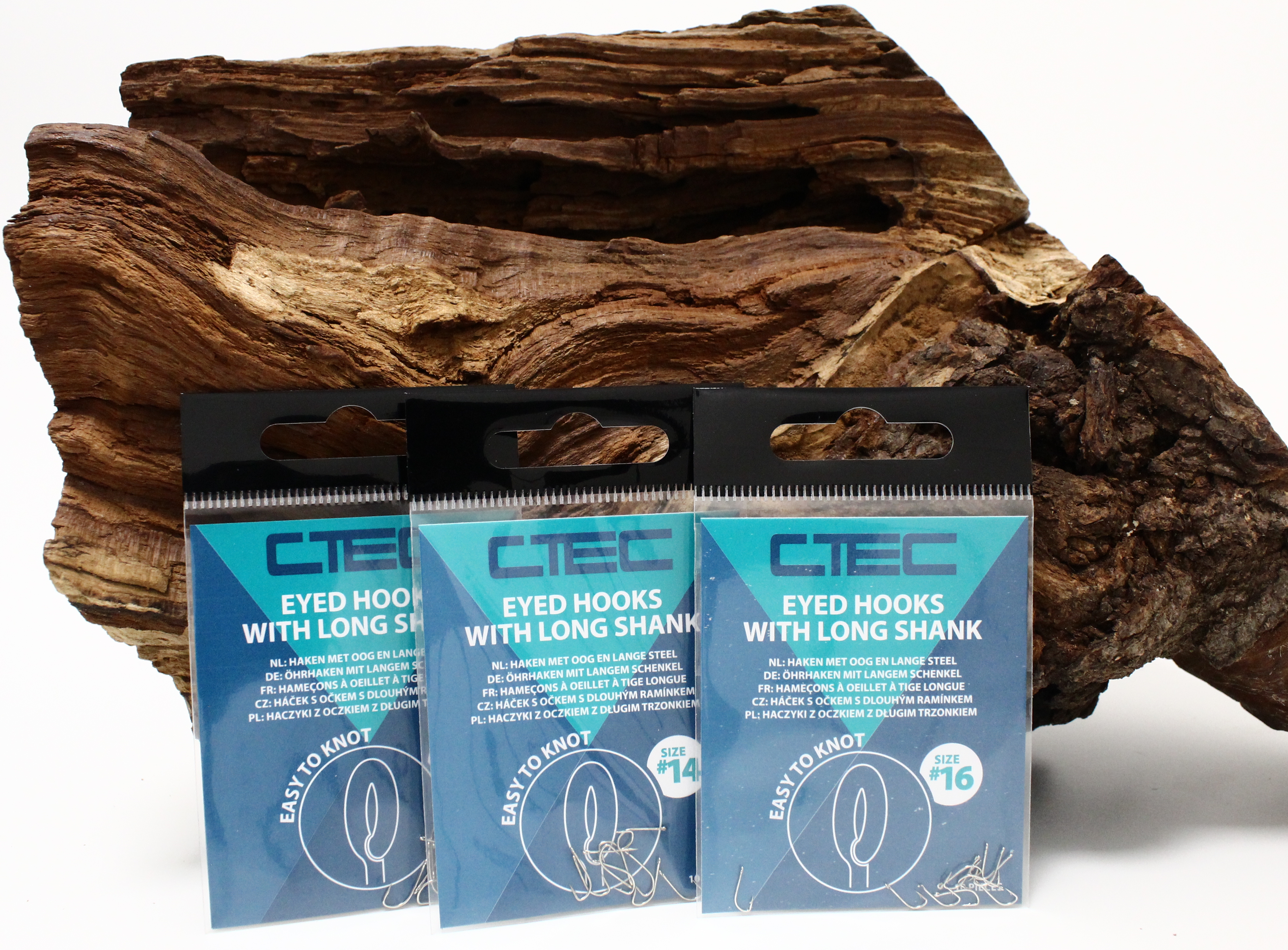 Spro Ctec Eyed Hooks With Long Shank Gr.12 14 16