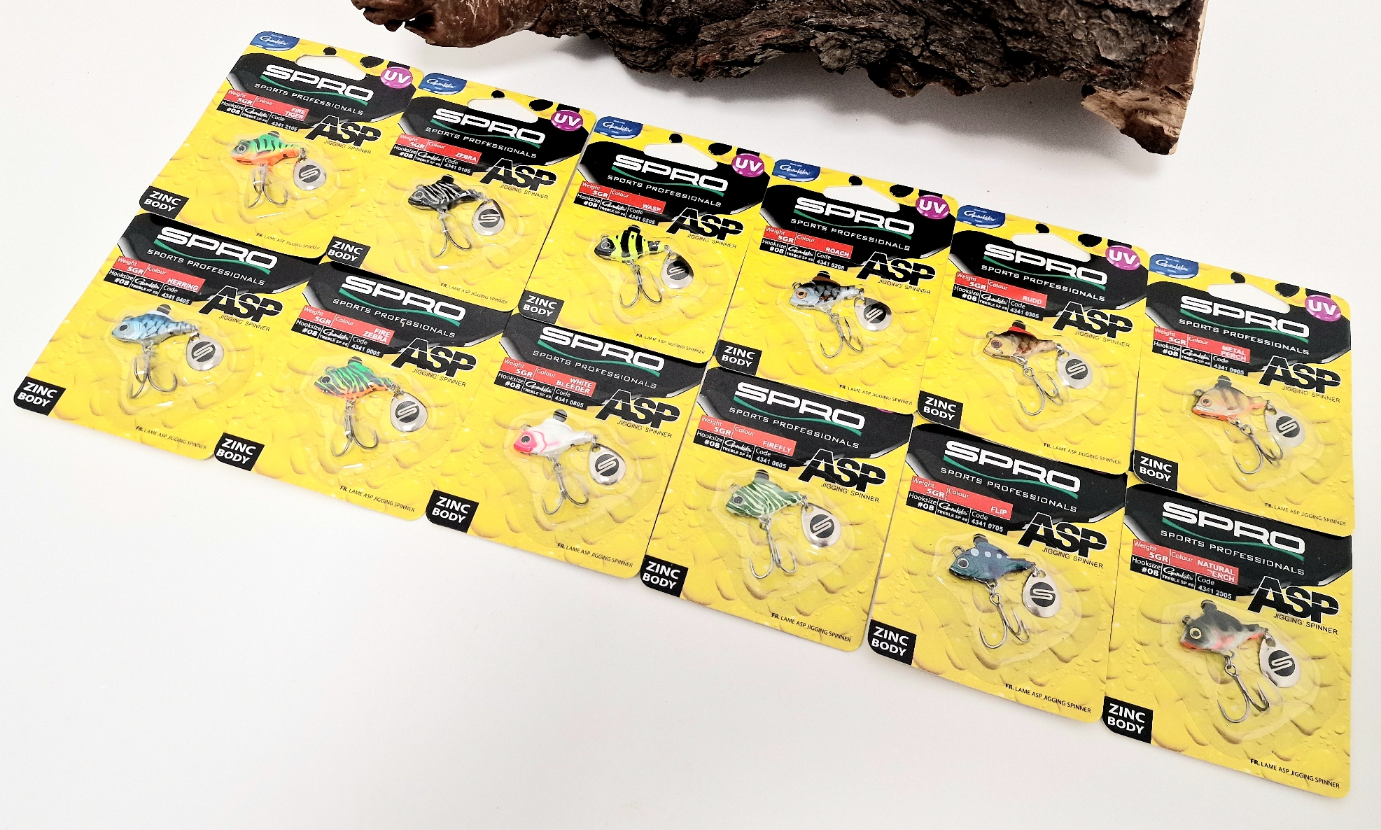 Spro ASP Spinner UV Zinc Body 5g 12 Farben ABVERKAUF