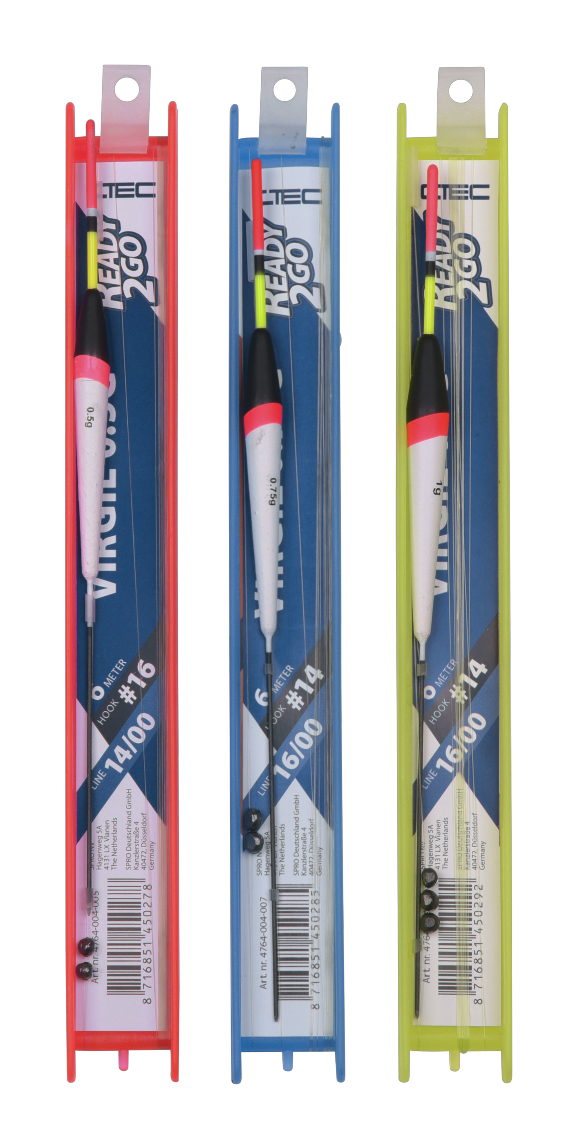 Spro C-Tec Polerigs Vergil Stippposen Rig Fertigangel 6m 0,5g 0,75g 1,0g