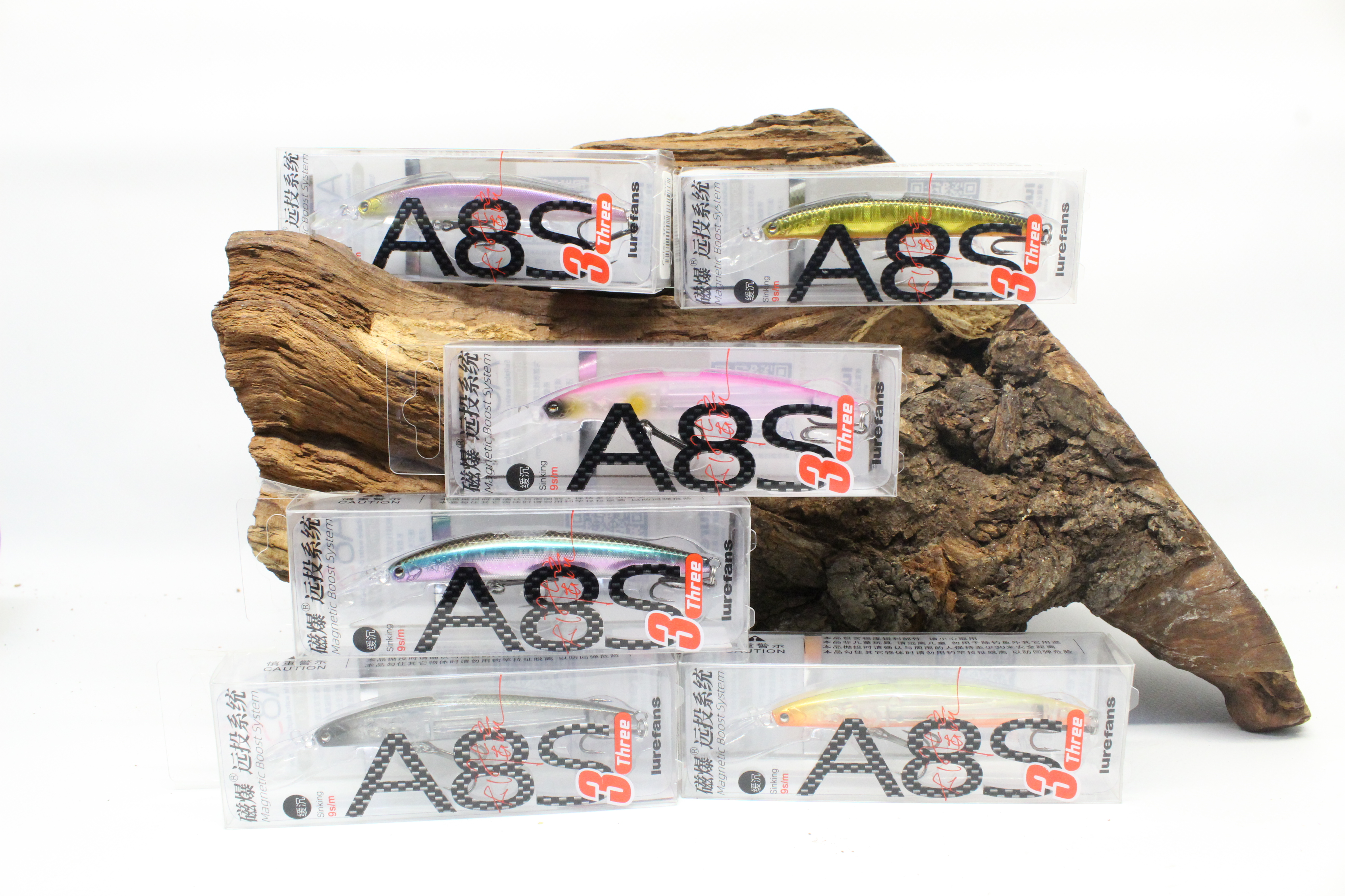 Lurefans A8S Three 8cm 7,0g 8 Farben