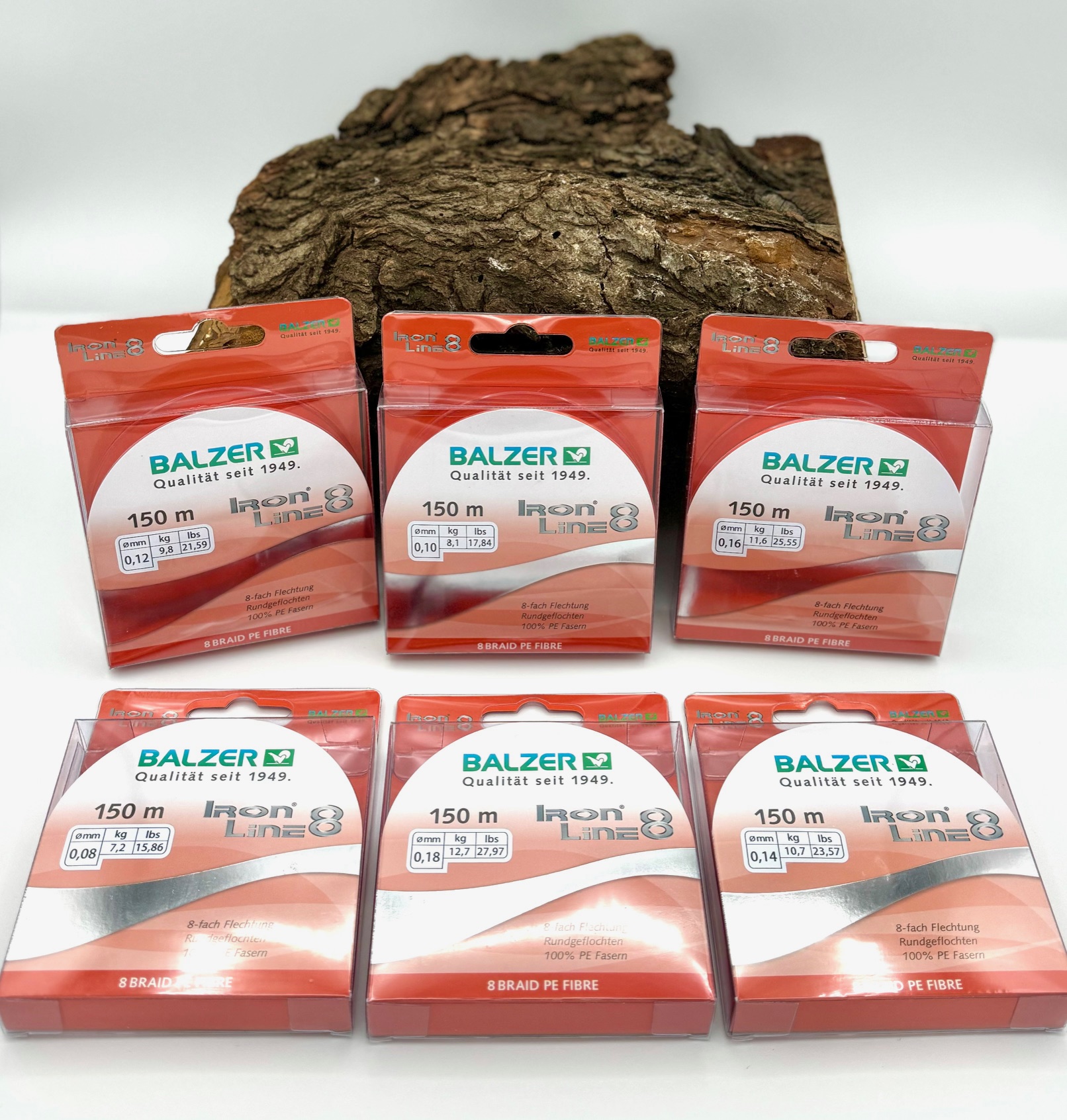 Balzer Iron Line 8 Orange 150m 0,08mm 0,10mm 0,12mm 0,14mm 0,16mm 0,18mm