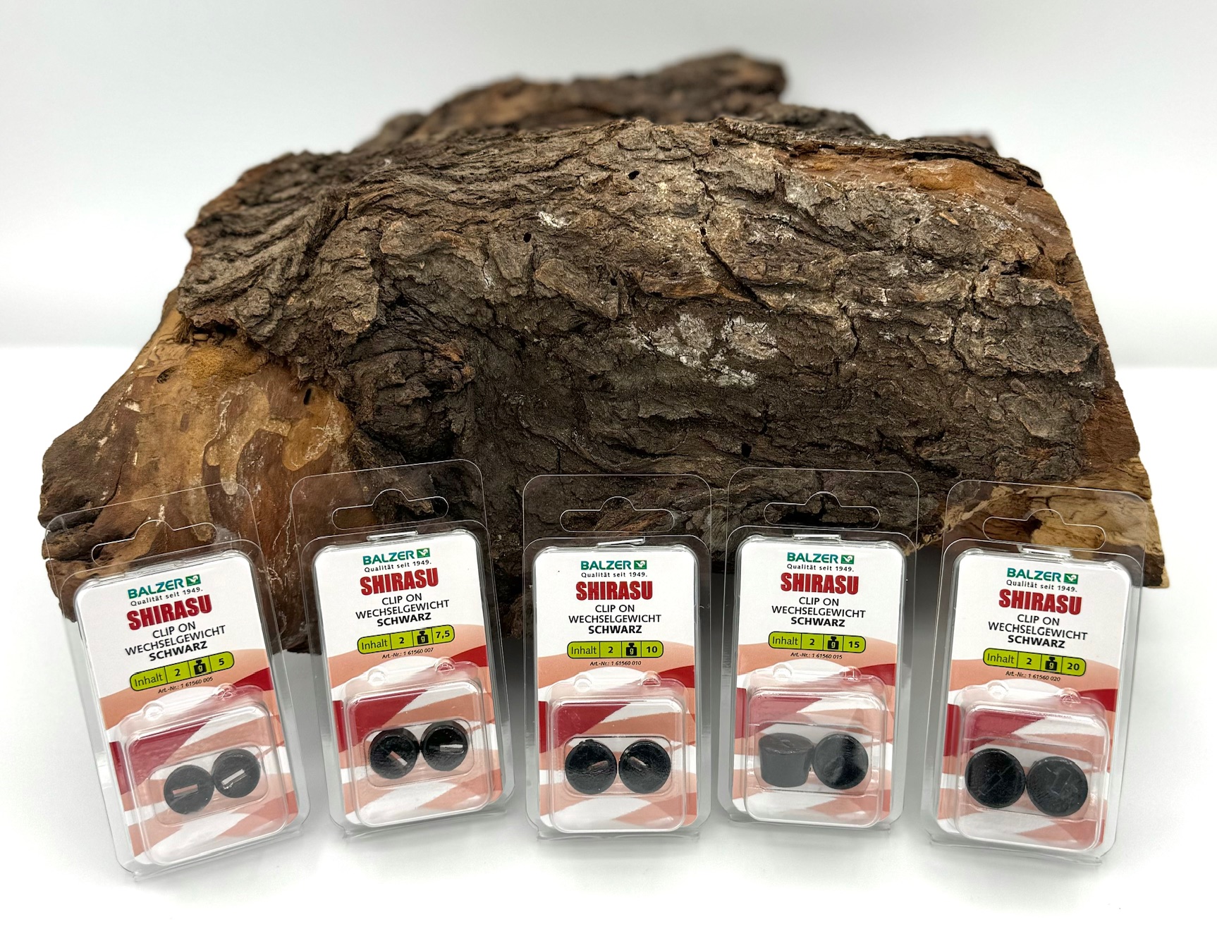 Balzer Shirasu Anti Tangle Clip Gewicht Schwarz 5g 7,5g 10g 15g 20g für Hechtsystem