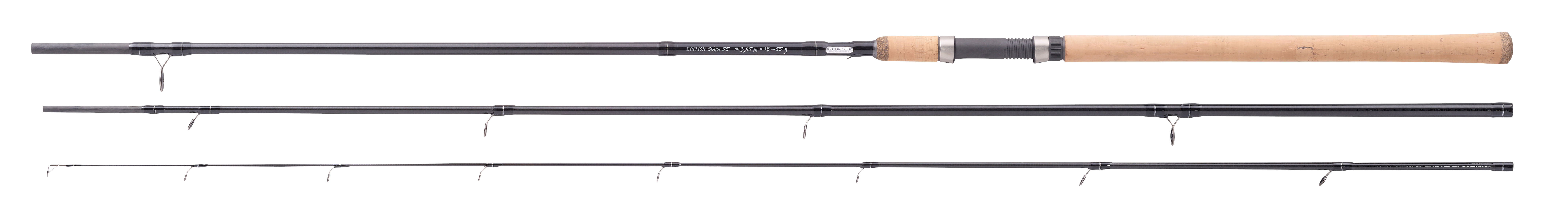 Balzer Edition IM-12 Spiro 55 Carbon 3,65m 18-55g Fuji Rollenhalter Sbirolinorute