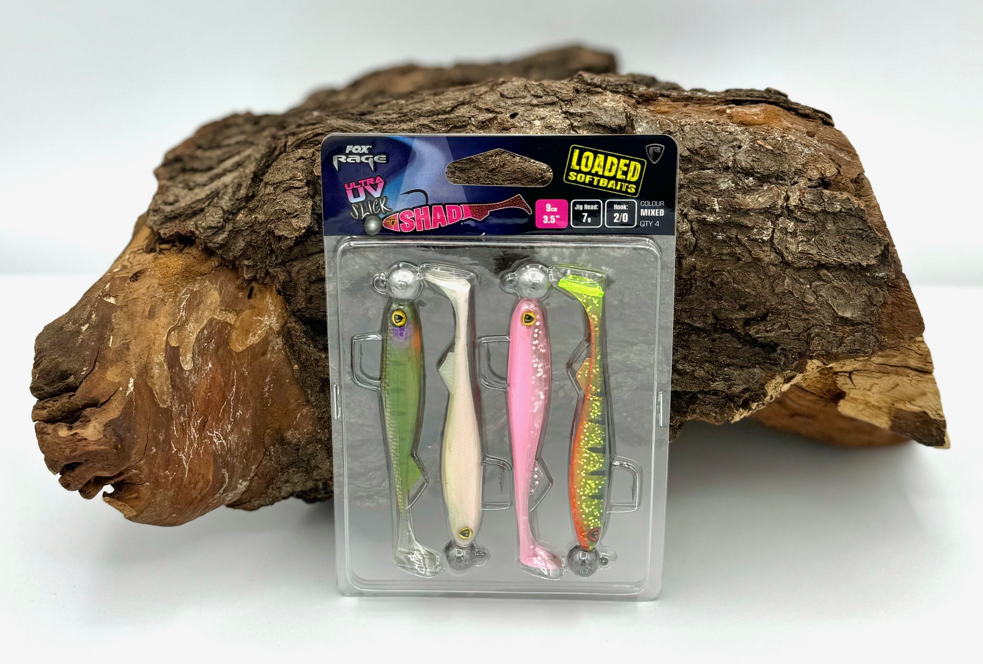 Fox Rage Ultra UV Slick Shad Loaded Lure Pack 9cm 7g