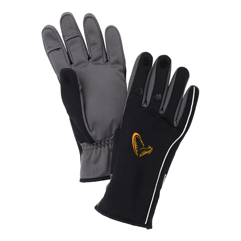 Savage Gear Softshell Glove Black Größe M L XL