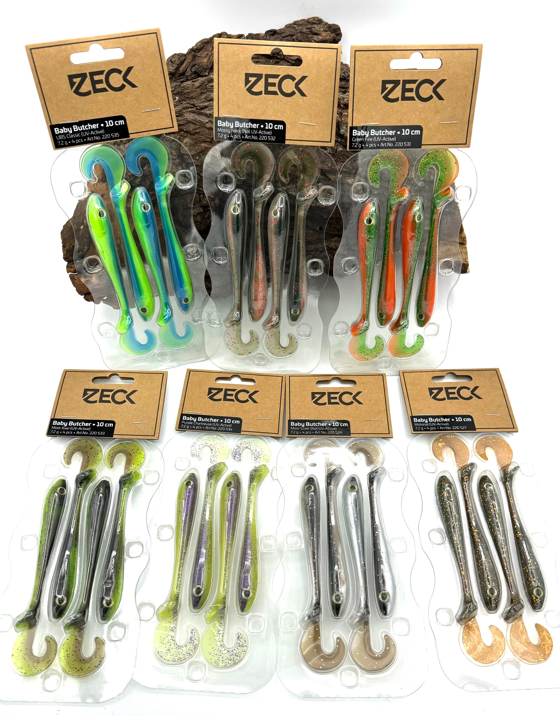 Zeck Baby Butcher 10cm 7,2g 4 Stück 10 Farben