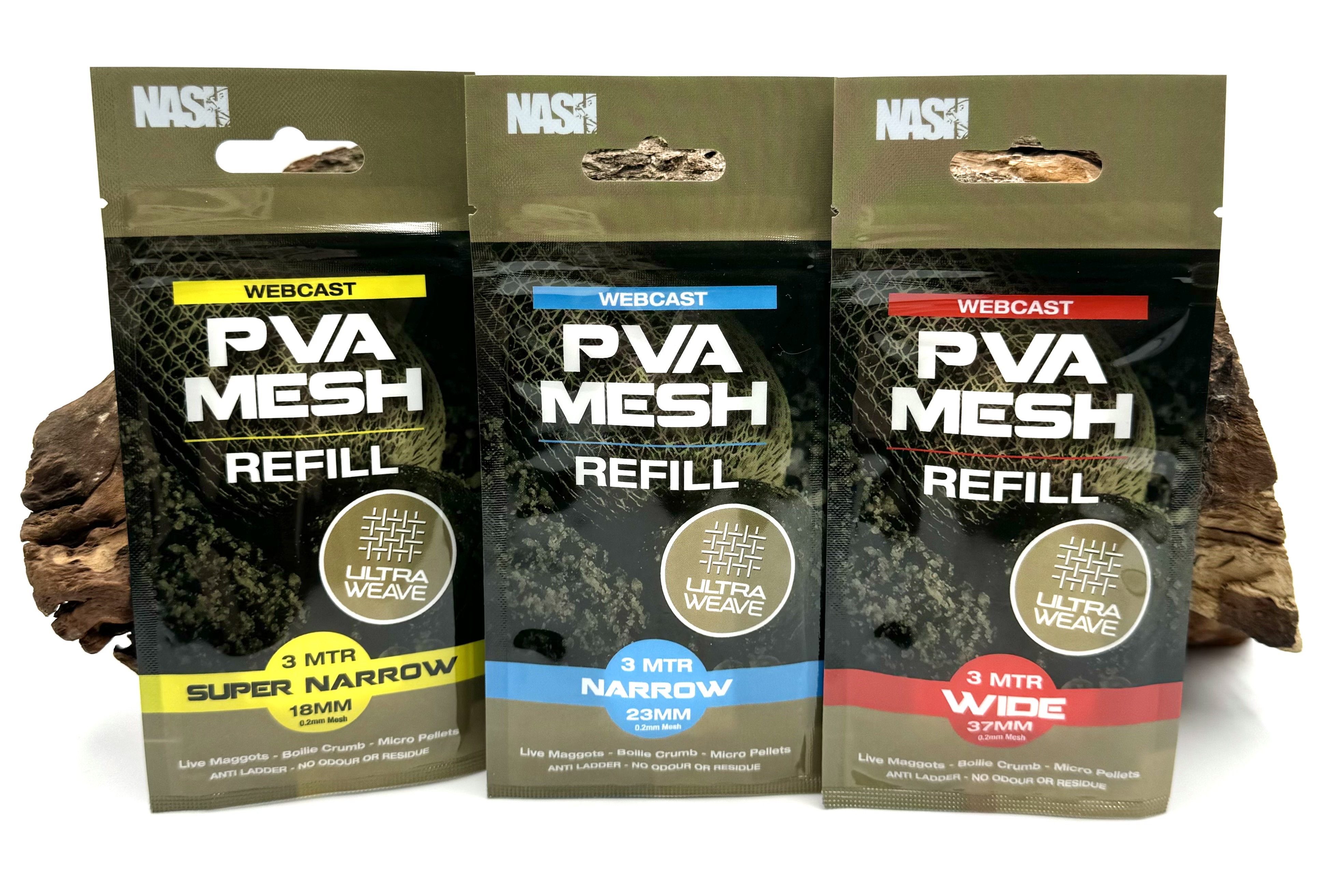 Nash Webcast Ultra Weave PVA Refill Super Narrow Narrow Wide 3m Nachfüller