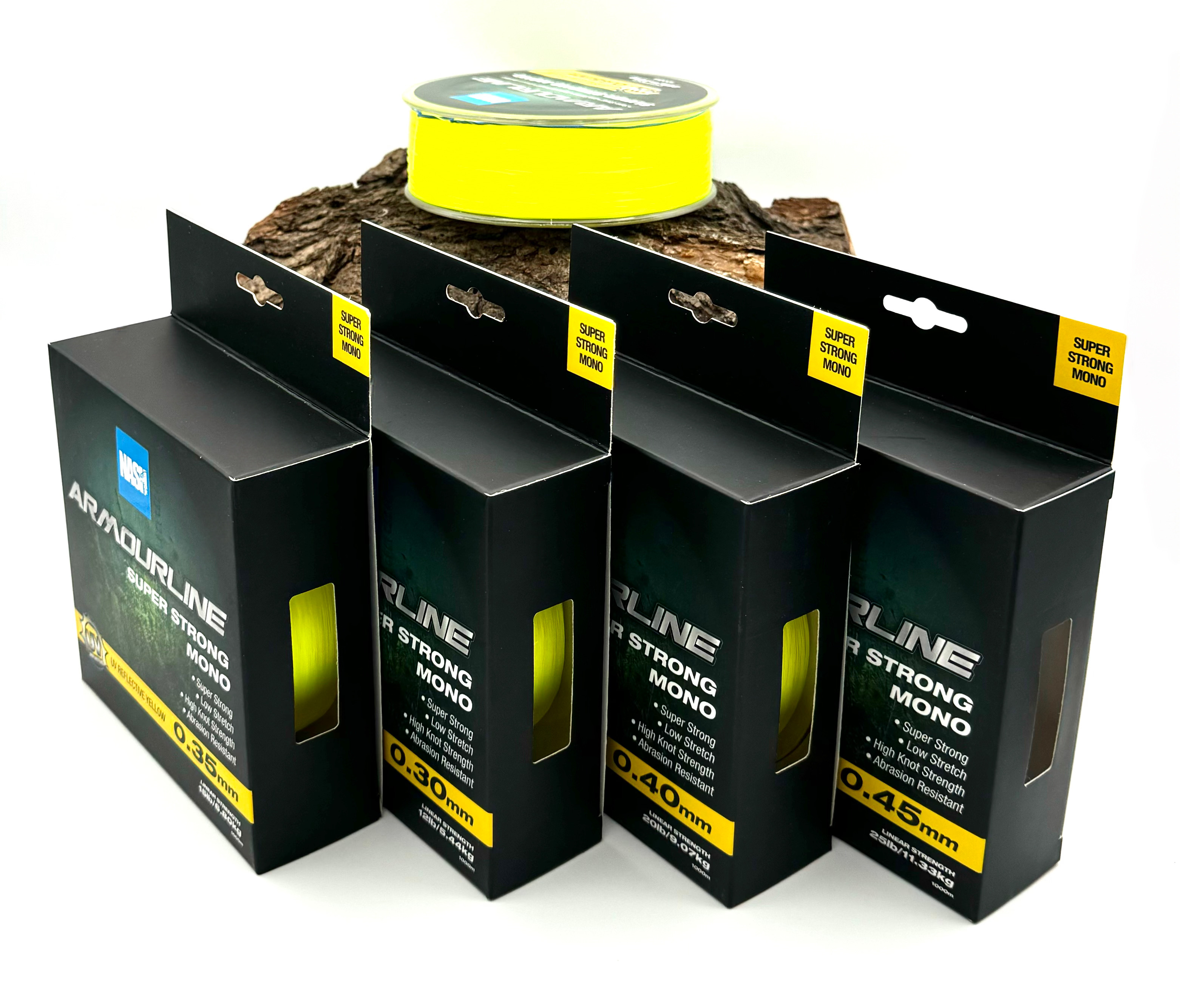 Nash Armourline Super Strong Mono UV Reflective Yellow Karpfenschnur 1000m