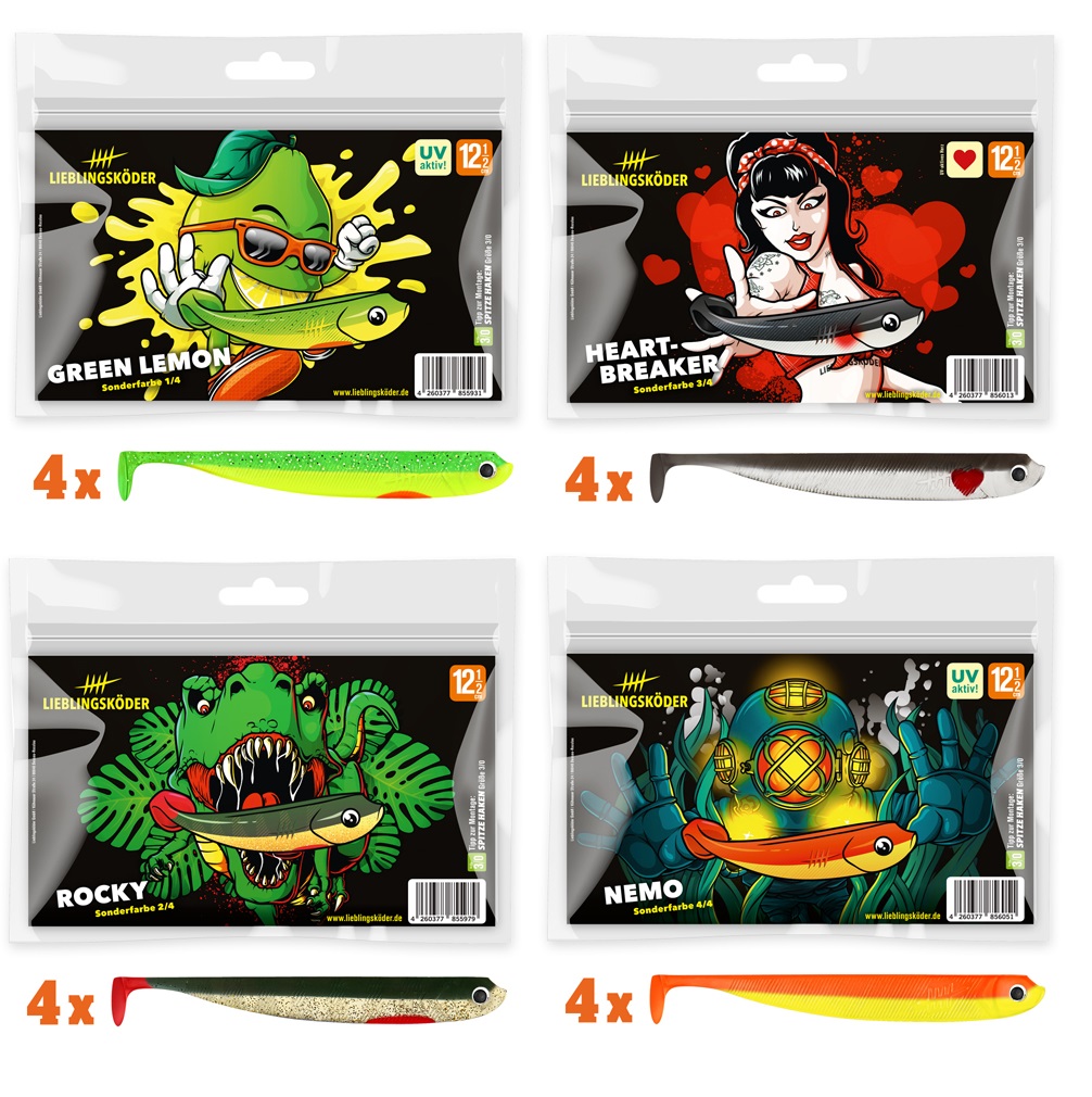 Lieblingsköder Green Lemon Rocky Nemo Heartbreaker 12,5cm
