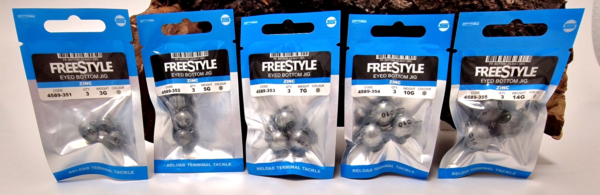 Spro Freestyle Eyed Bottom Jigs Natural 3g 5g 7g 10g 14g Zinc