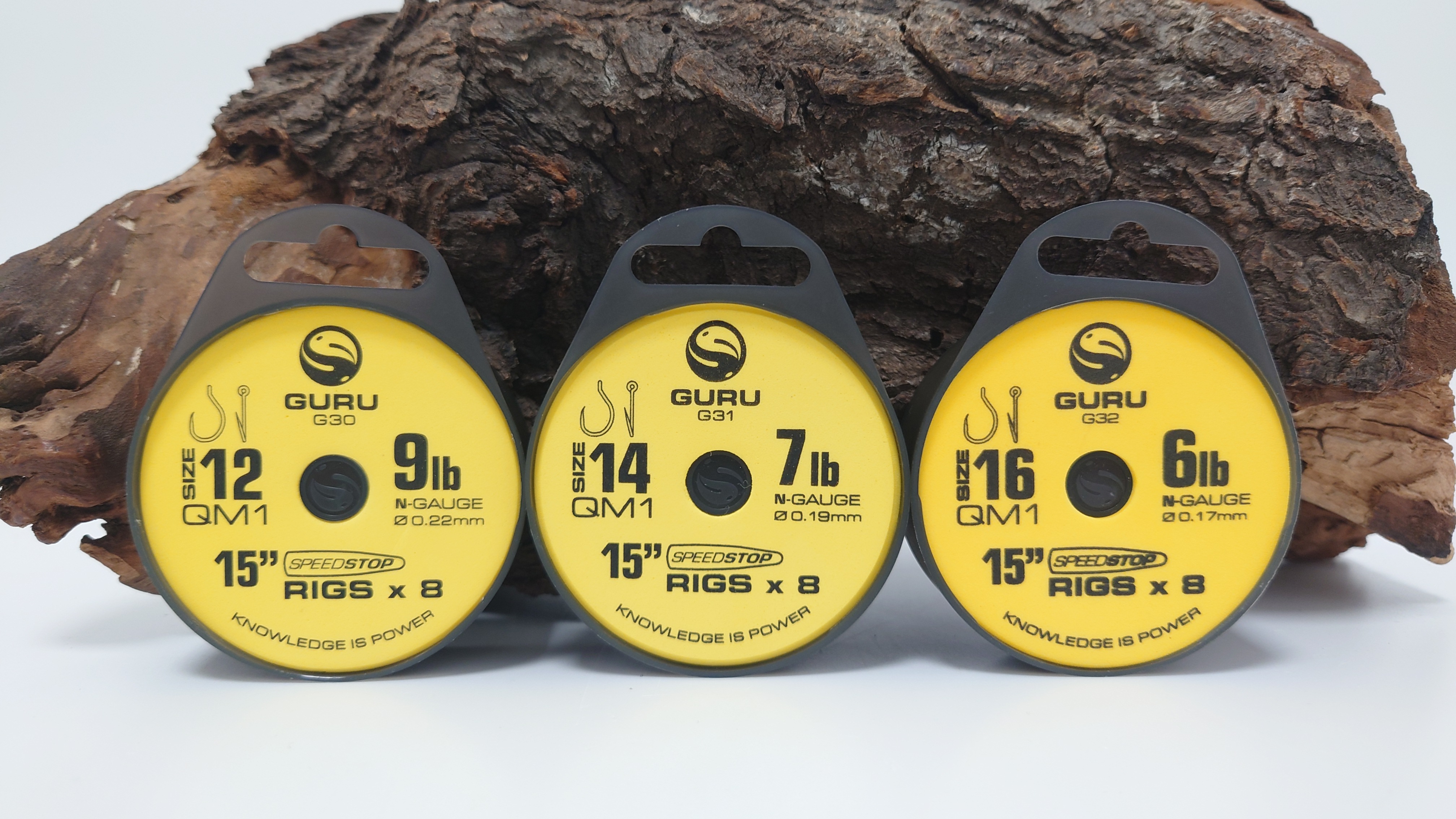 Guru Tackle Speedstop QM1 Ready Rig 15" Rig Gr. 10 12 14 16 Haken 8 Stück