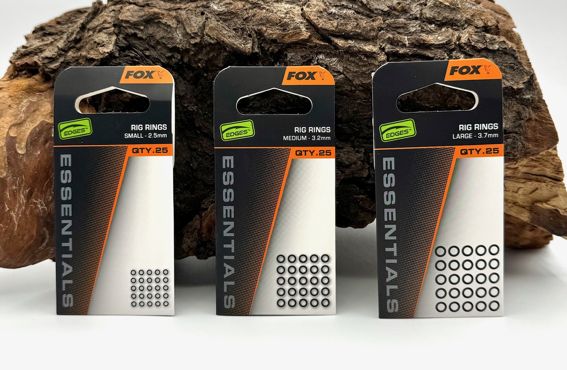 Fox Edges Essentials Rig Rings 2,5mm 3,2mm 3,7mm 25 Stück