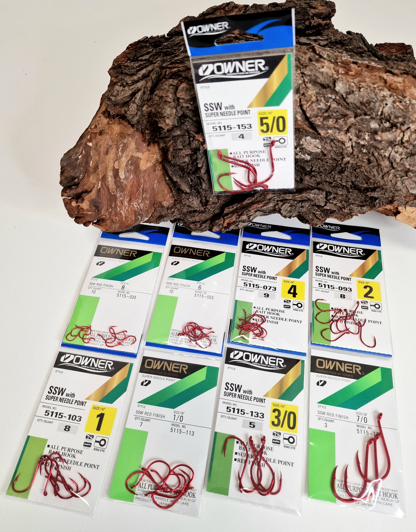 Owner 5115 Needle Point rot Gr. 1 2 4 6 8 1/0 3/0 5/0 7/0 ABVERKAUF