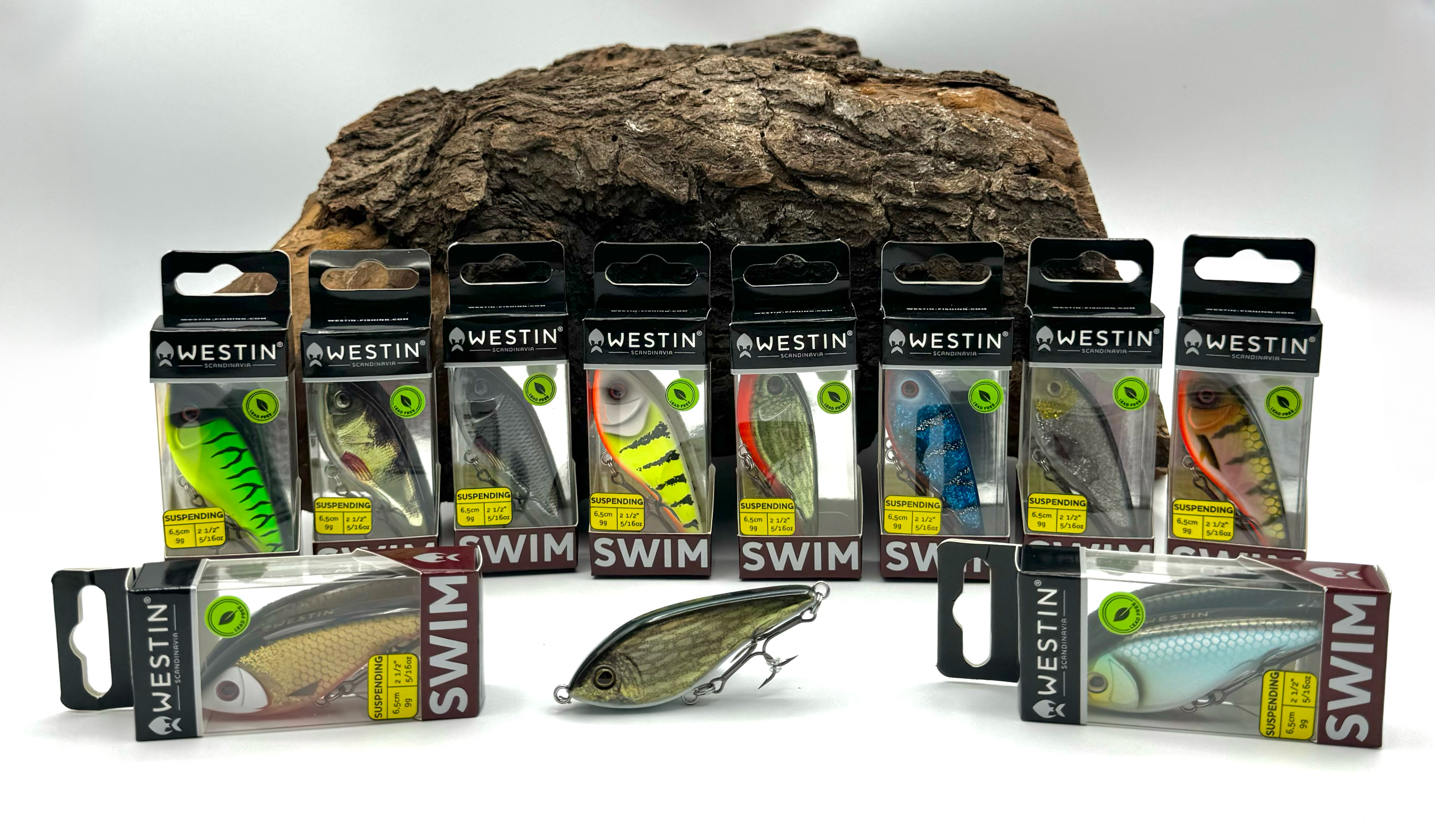 Westin Swim Glidebait 6,5cm 9g Suspending 21 Farben Jerkbait
