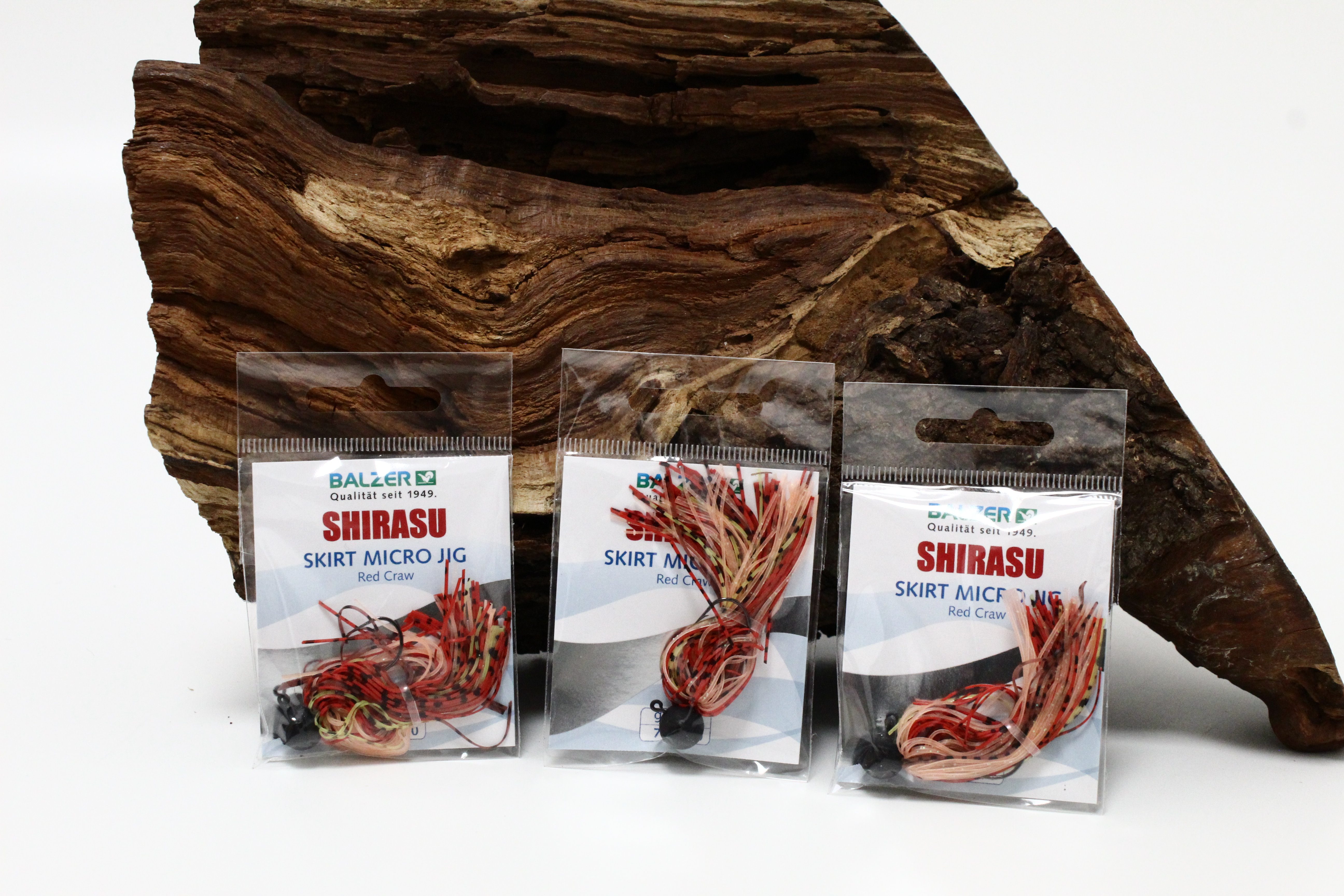 Balzer Shirasu Micro Skirt Jig Red Craw Gr.1 3g 5g 7g