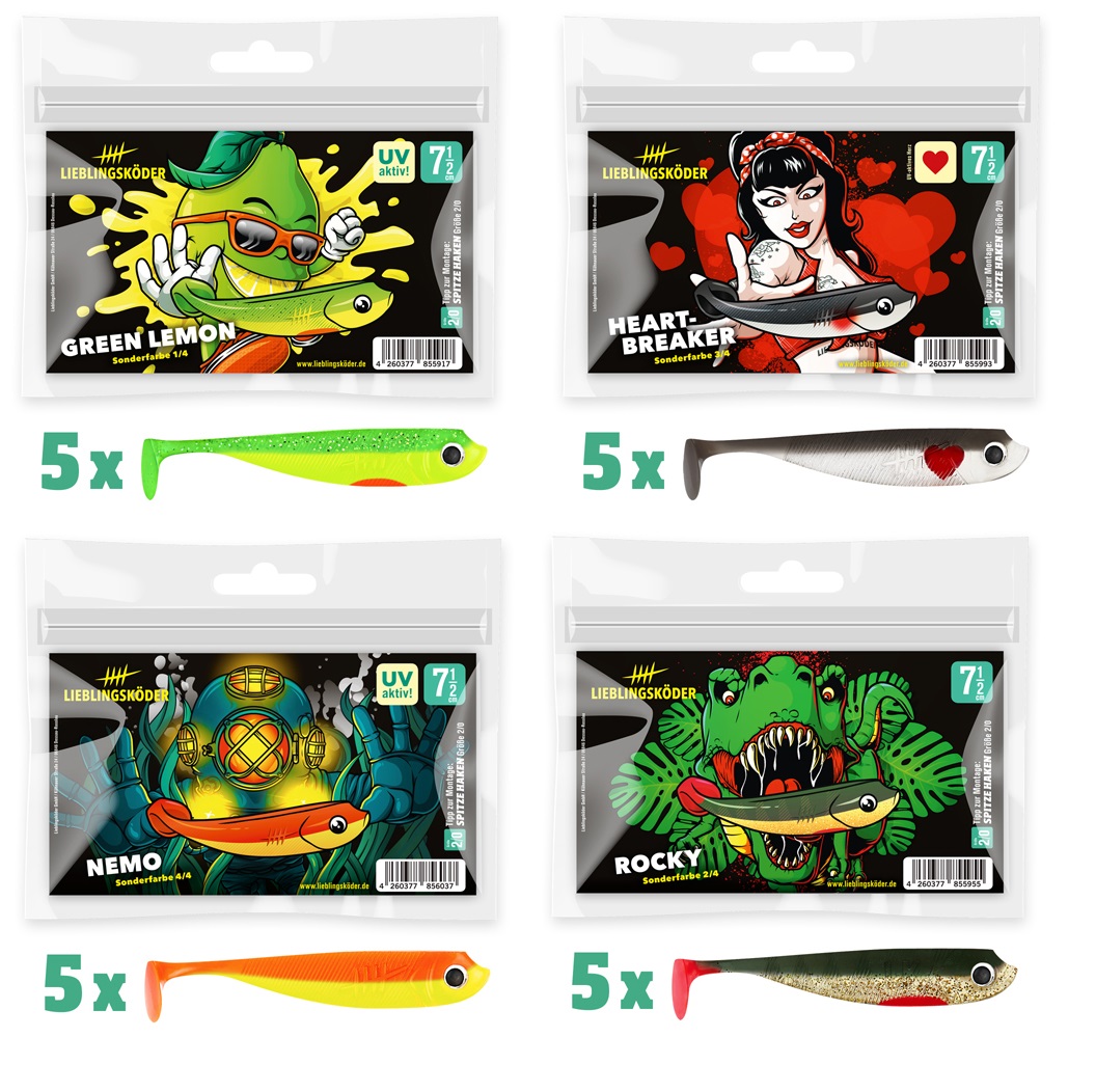 Lieblingsköder Green Lemon Rocky Nemo Heartbreaker 7,5cm