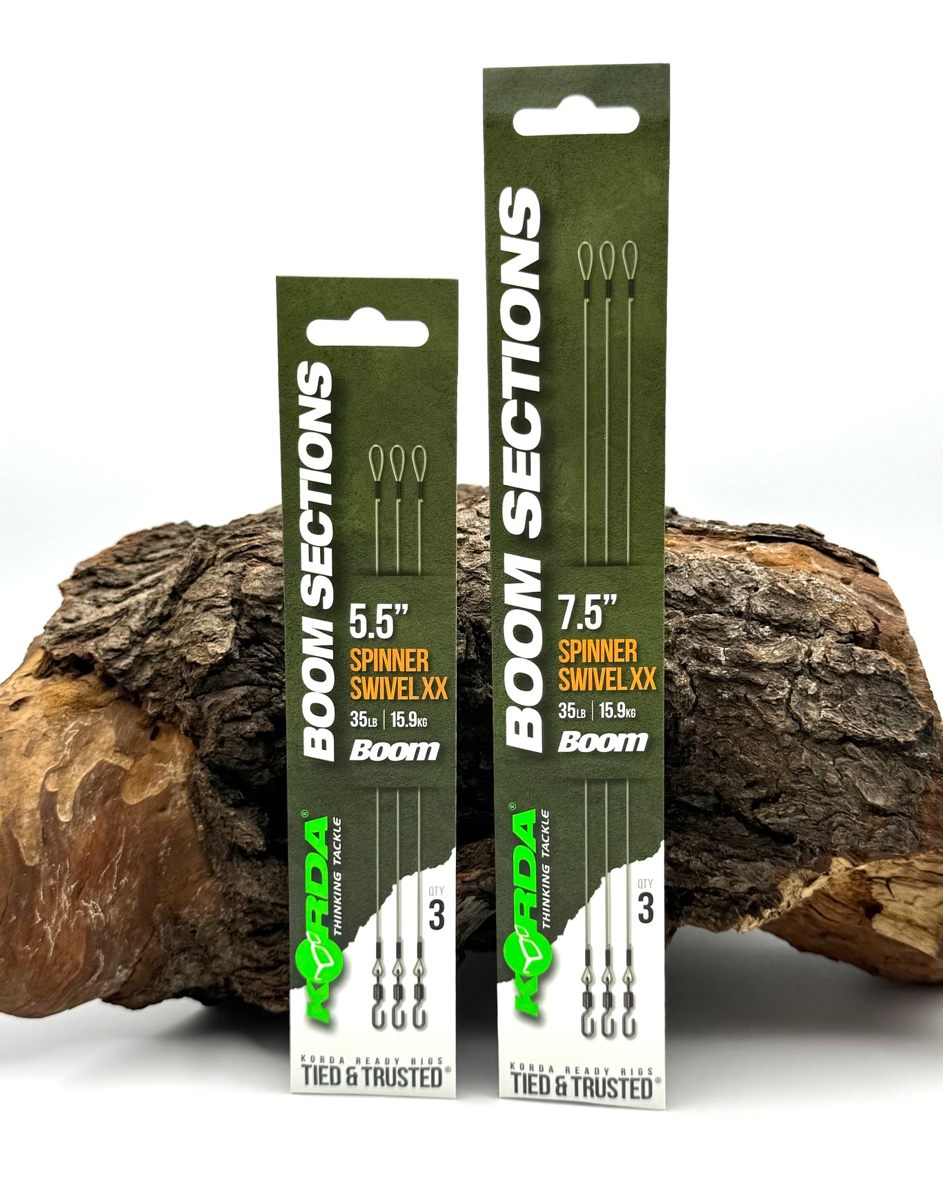 Korda Boom Sections Spinner Swivel XX Rig in 5,5" 14cm oder 7,5" 19cm