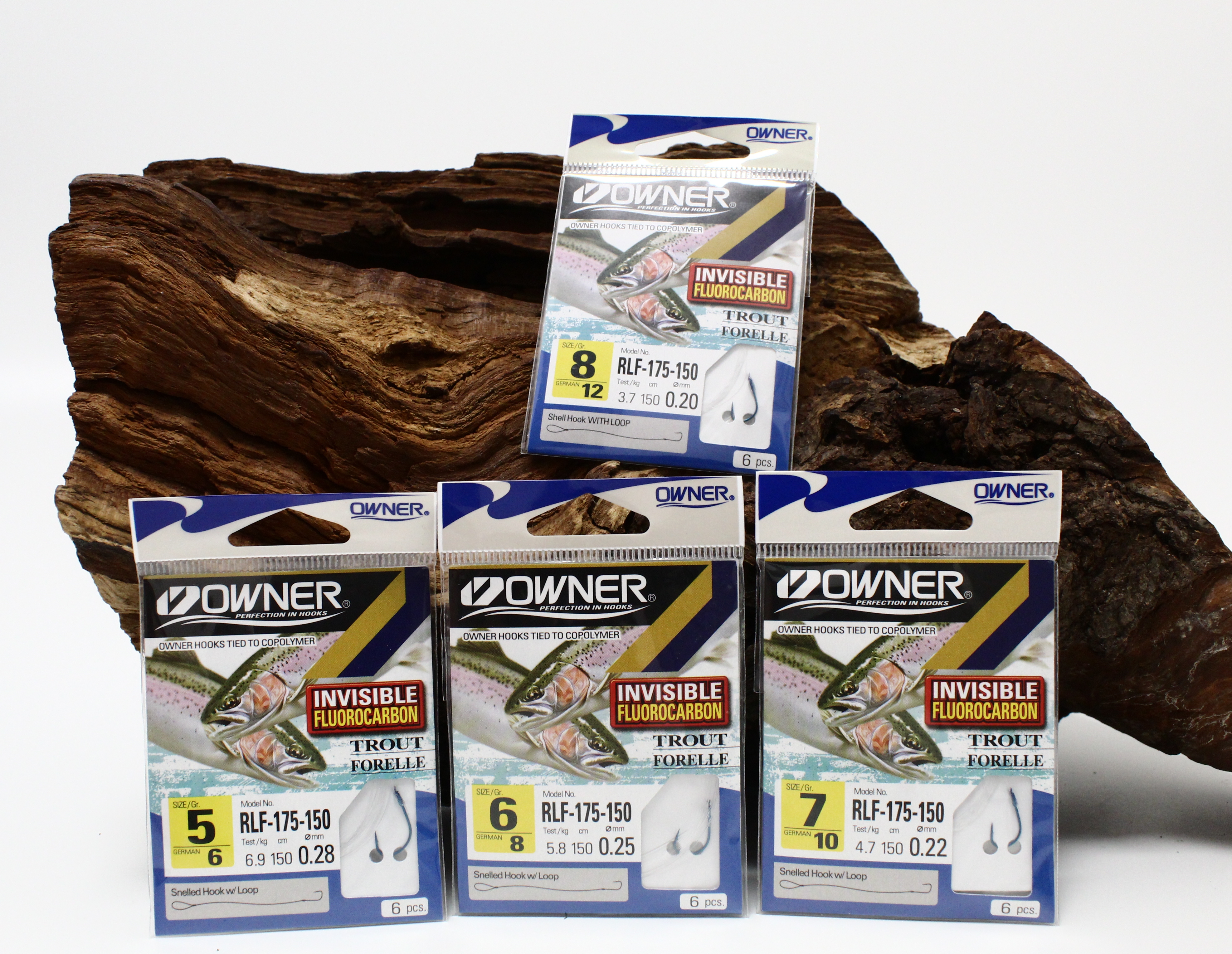 Owner RLF-175-150 Forelle blau Fluorocarbon 150cm Gr.6 8 10 12