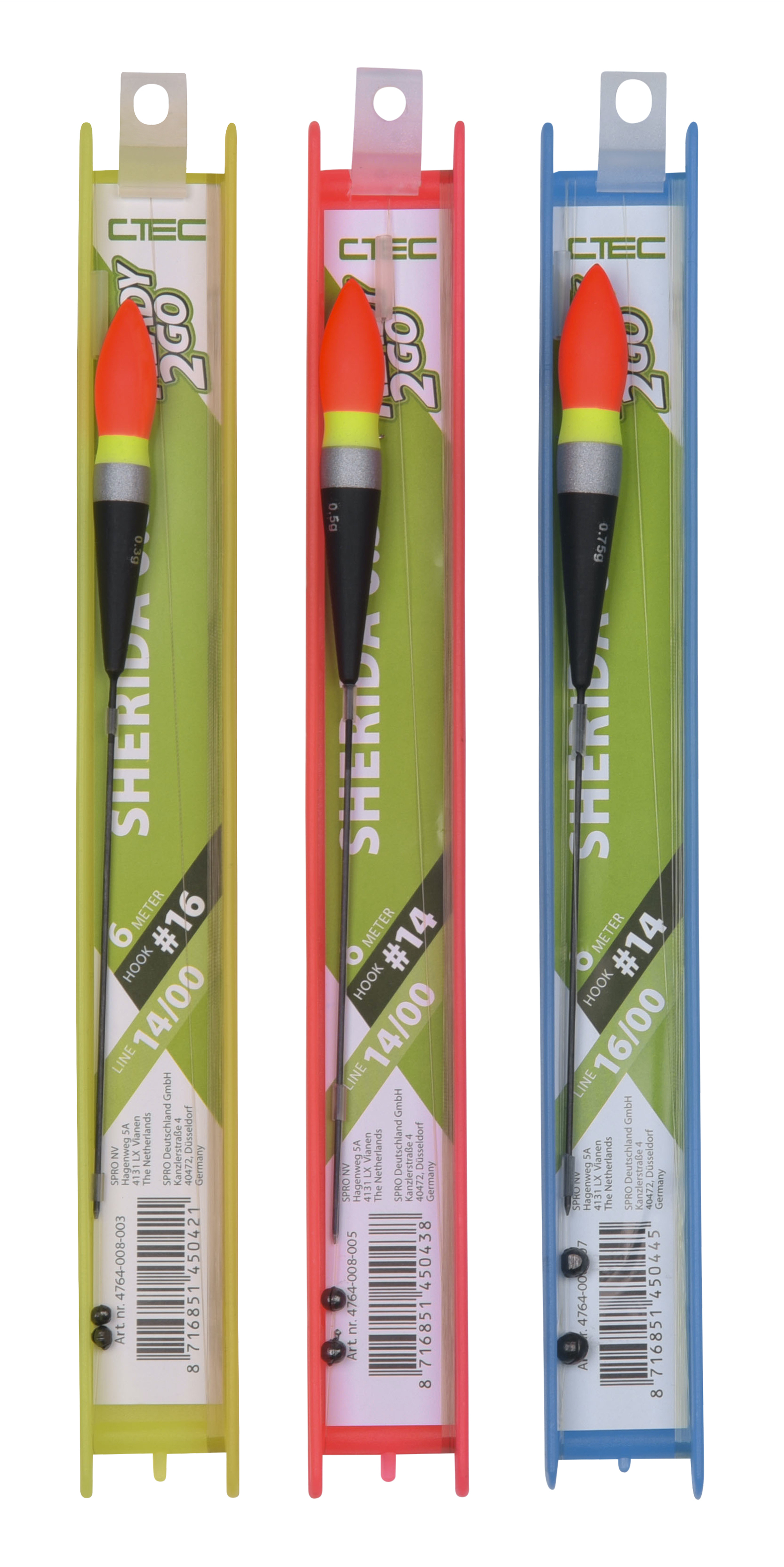 Spro C-Tec Polerigs Sherida Stippposen Rig Fertigangel 6m 0,3g 0,5g 0,7g