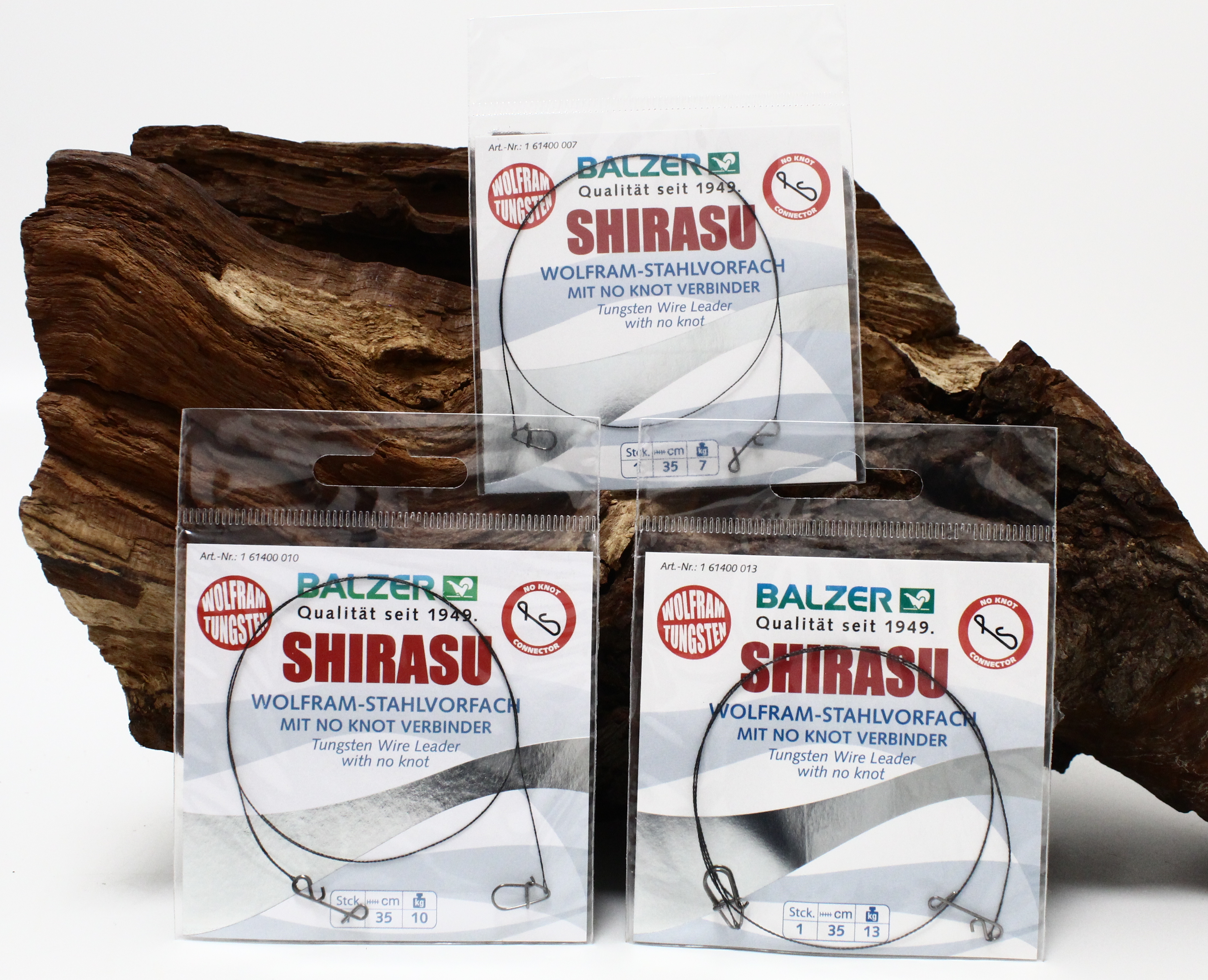 Balzer Wolfram-Tungsten Vorfach mit No Knot  35cm 7kg 10kg 13kg