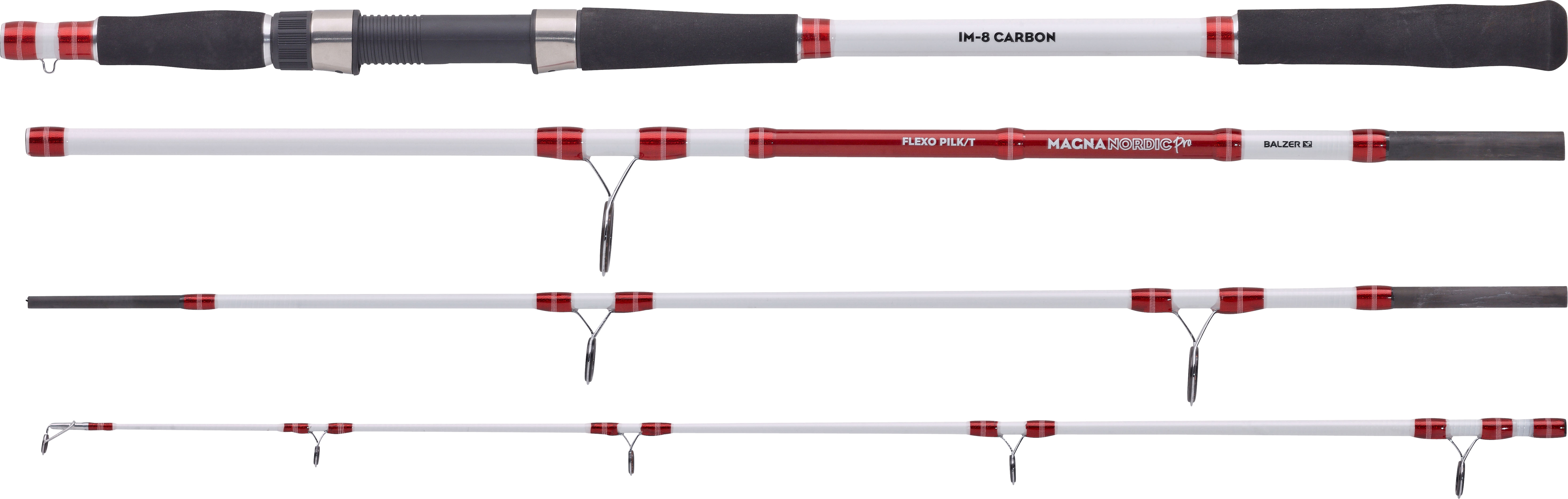 Balzer Magna Nordic Pro Flexo Pilk 210 Travel 2,40m 55-210g Reiserute Pilkrute