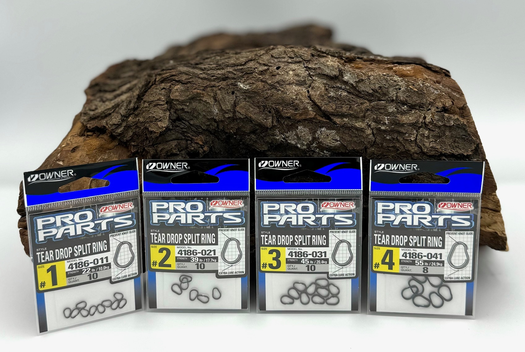 Balzer Owner Tear Drop Split Ring P-37 Größe 1 2 3 4 Tropfen Sprengring