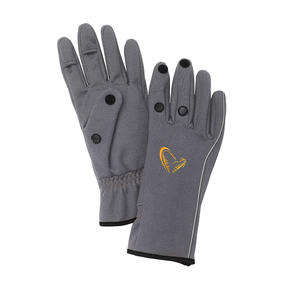 Savage Gear Softshell Glove Grey Handschuhe Größe M L XL