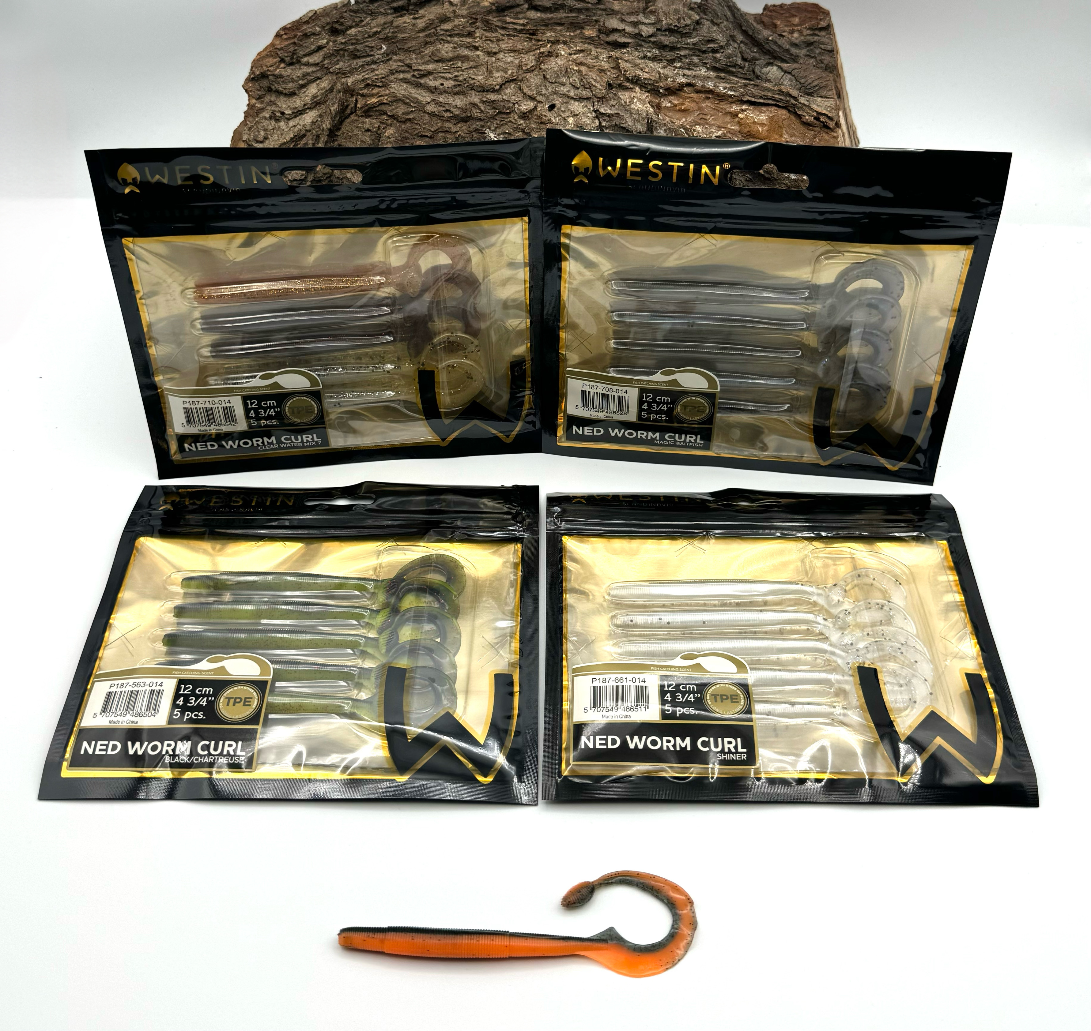 Westin Ned Worm Curl 12cm 7g 8 Farben TPE
