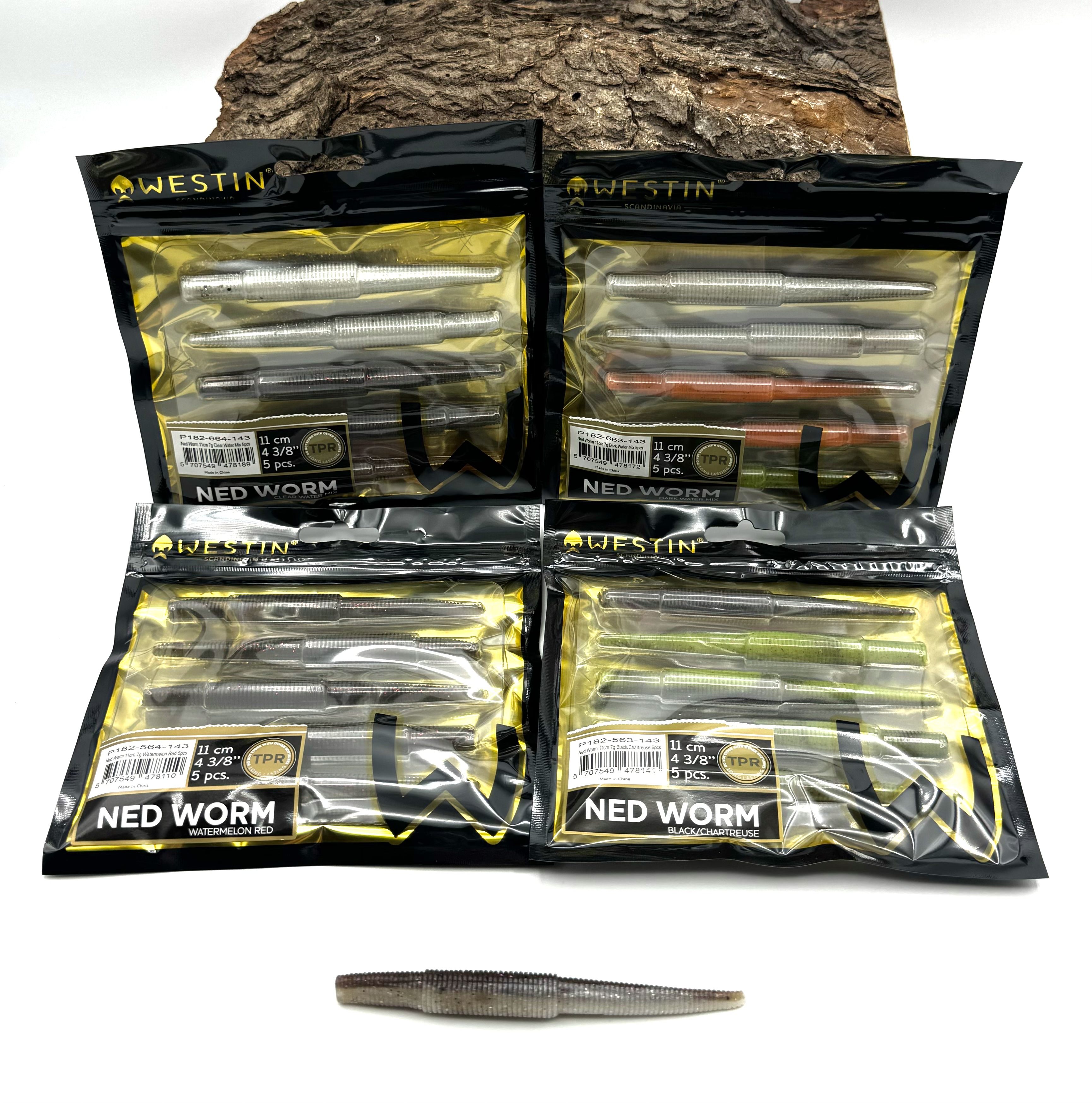 Westin Ned Worm 11cm 7g 8 Farben TPR