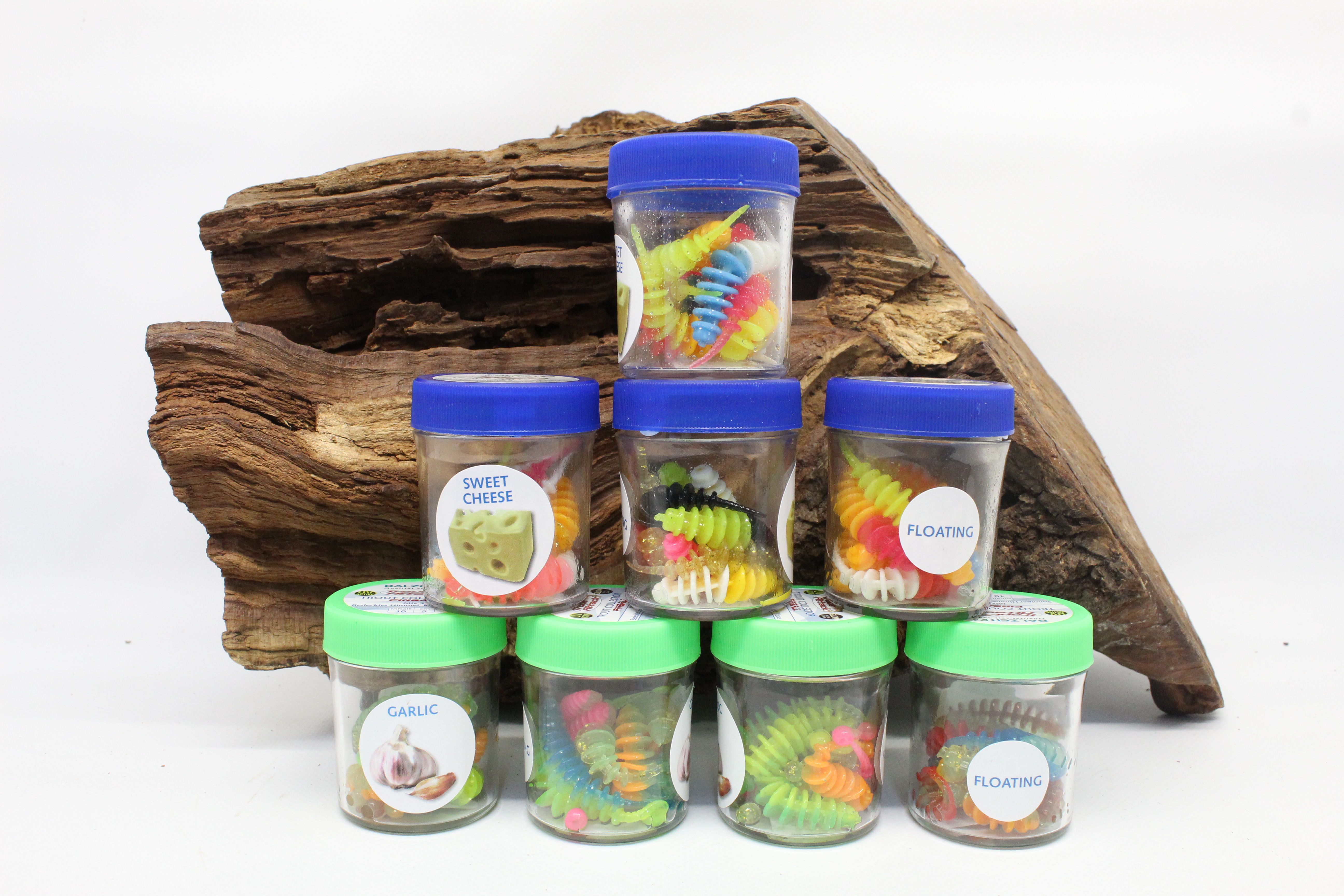 Balzer Trout Collector Pinball 5cm 7cm 4 Mixe Knoblauch UV Süßer Käse ABVERKAUF