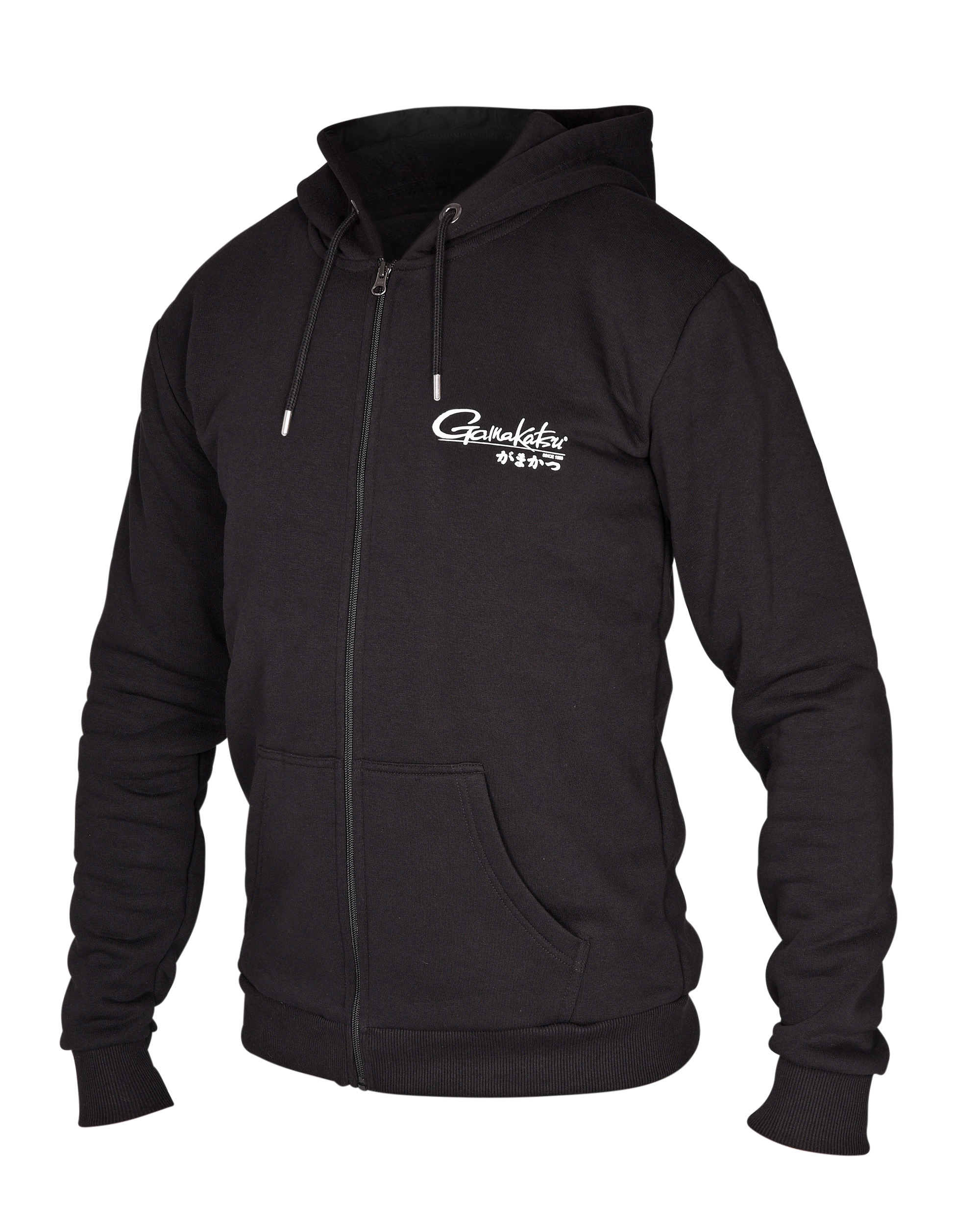 Gamakatsu Hoodie Classic JP Zipped Black S M L XL XXL XXXL