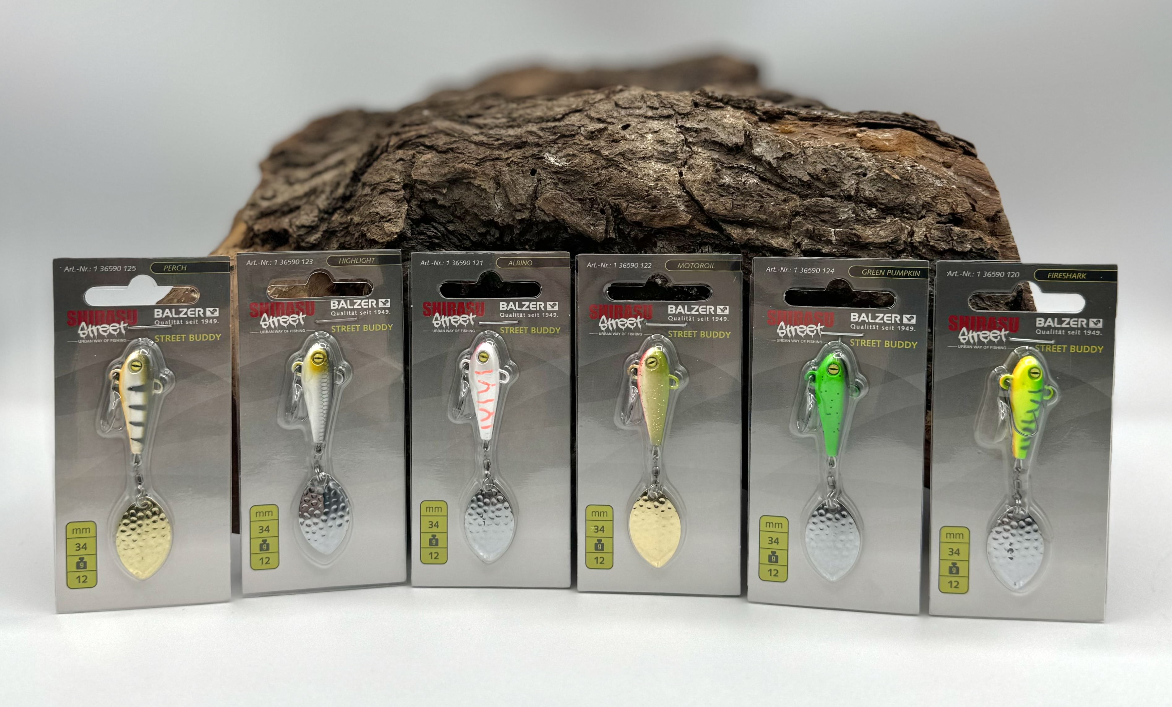 Balzer Shirasu Street Spin Buddy mit Zwillingshaken 6 Farben 12g