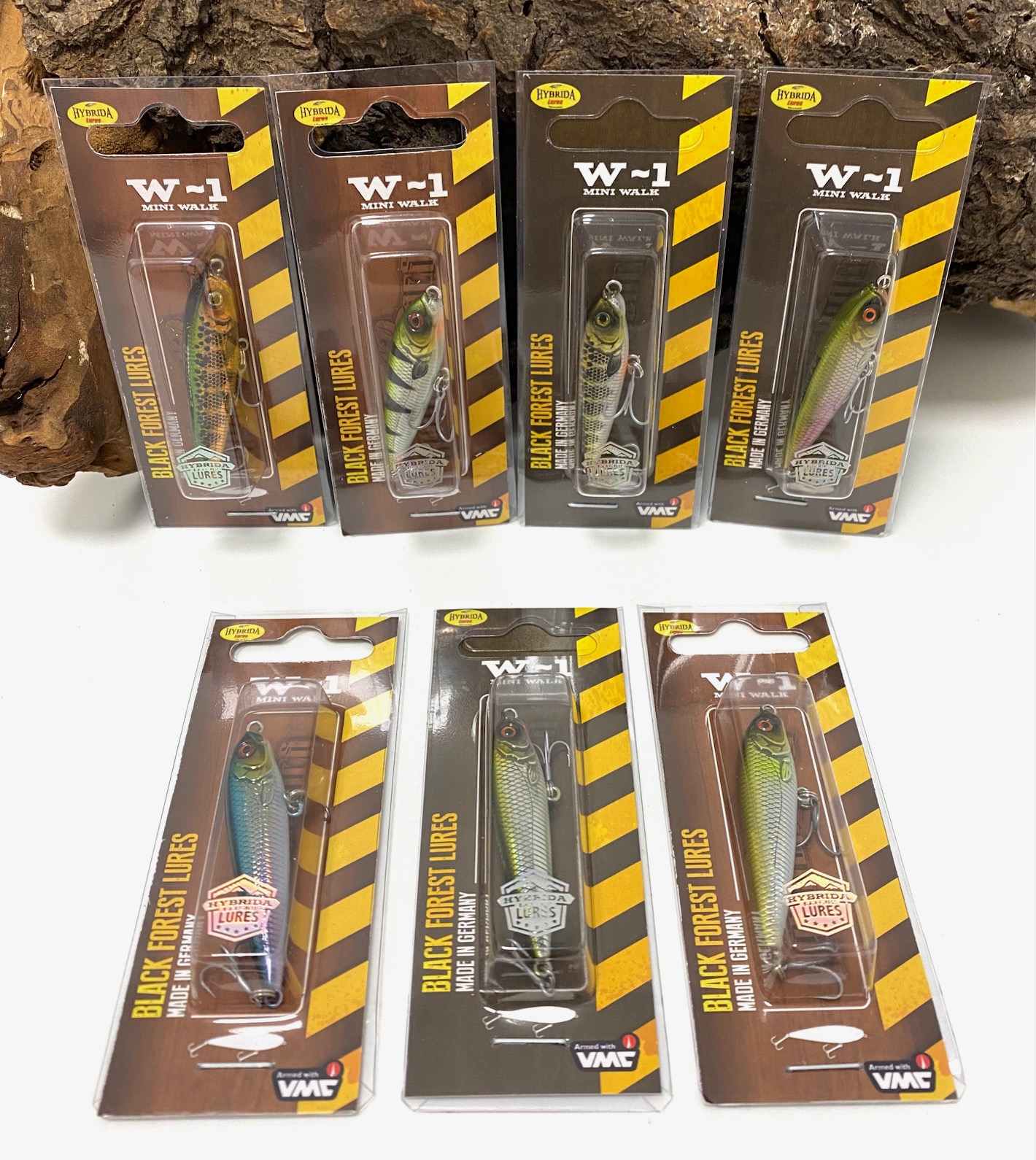 Hybrida W1 Mini Walkbait 5cm 3g Oberflächenköder 7 Farben