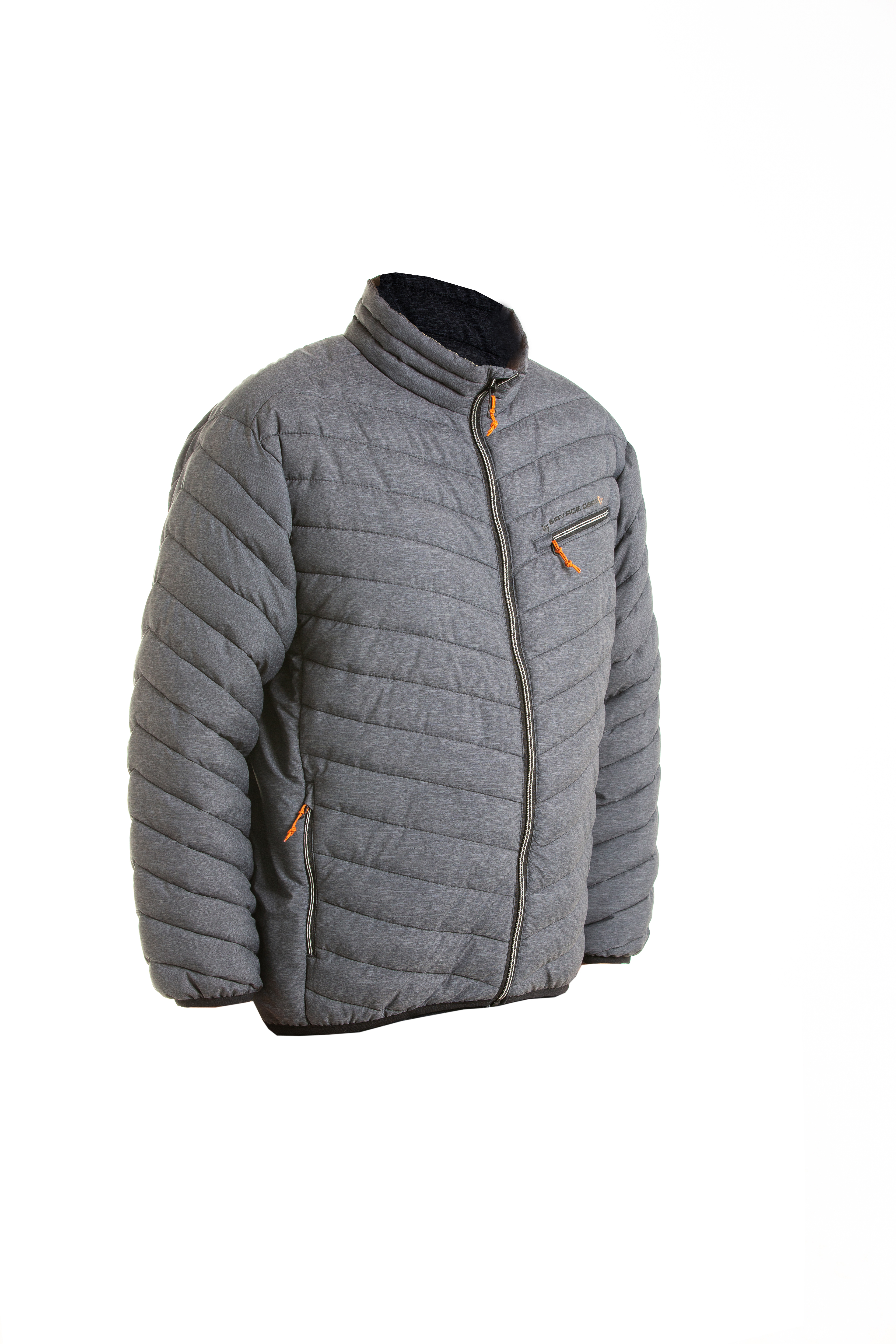 Savage Gear Simply Savage Thermo Jacket Grey Melange S M L XL XXL ABVERKAUF