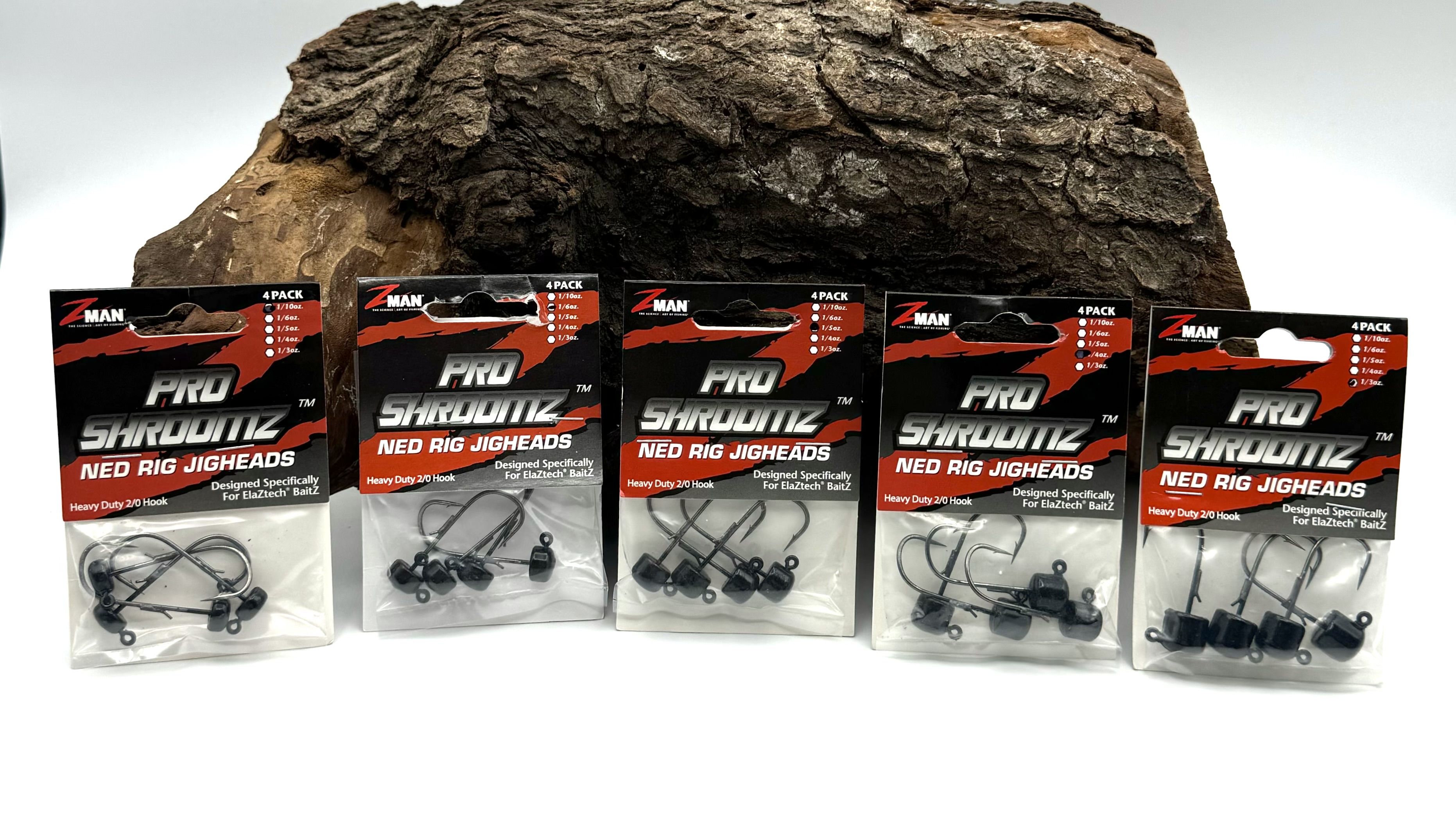 ZMan Pro ShroomZ Ned Rig Jig Jigheads Black 2/0 2,8g 4,6g 5,6g 7g 9,3g