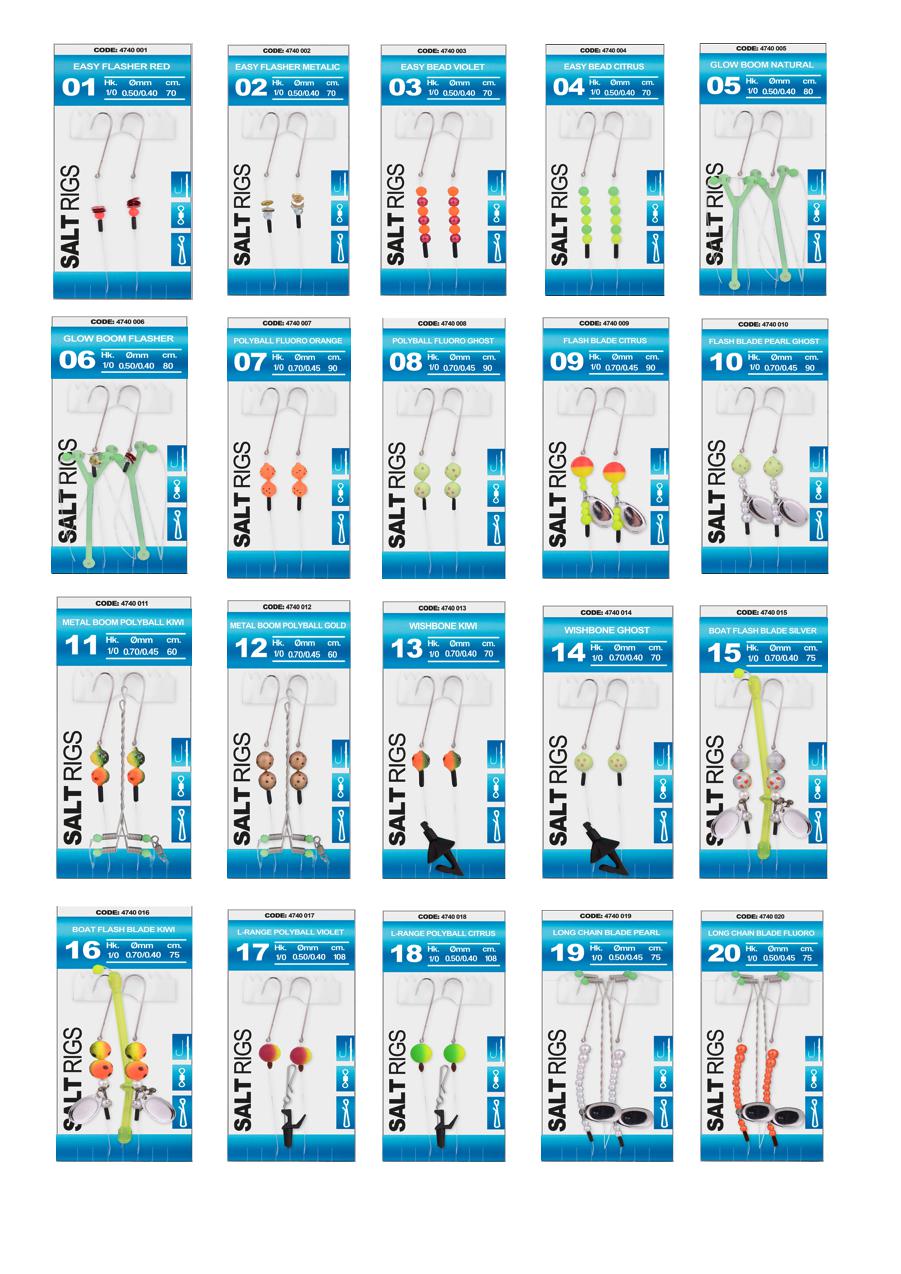 Spro Salt Rigs Brandungsvorfächer 20 verschieden Modelle