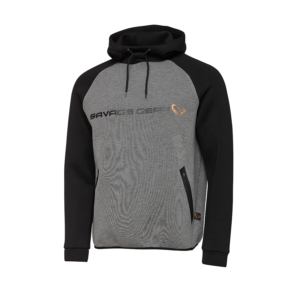 Savage Gear Tec-Foam Hoodie Dark Grey Melange S M L XL XXL ABVERKAUF
