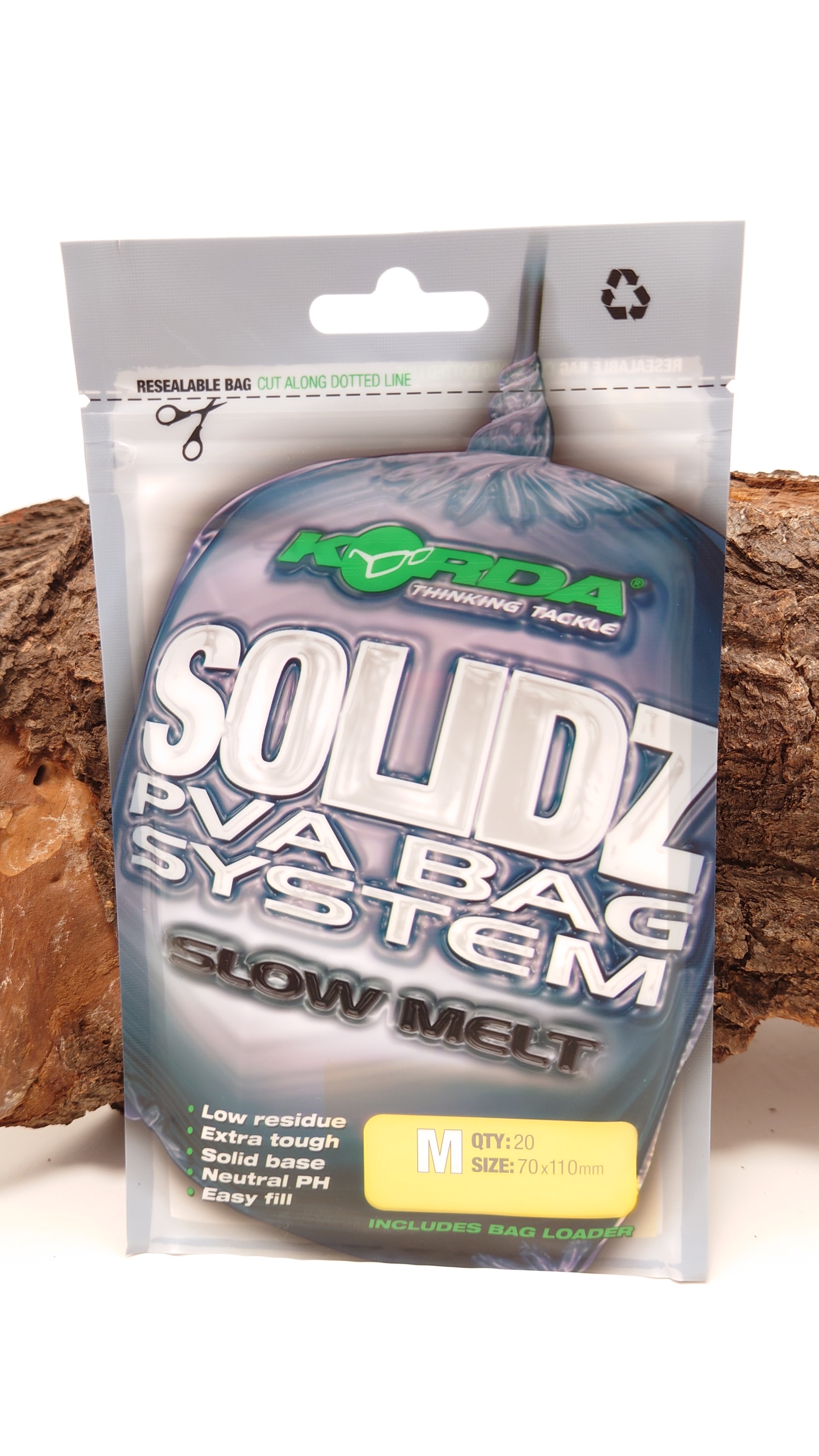 Korda Solidz Slow Melt PVA Bags M
