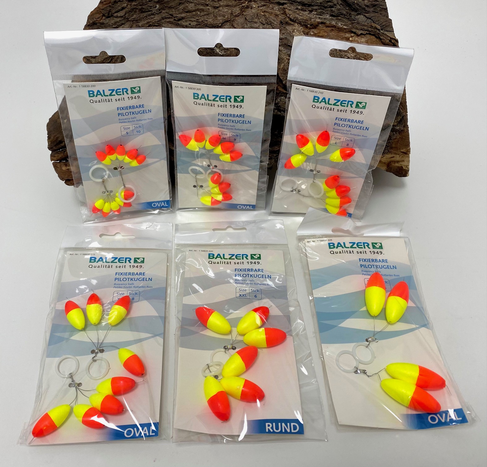 Balzer Fixierbare Pilotkugeln oval S M L XL XXL XXXL
