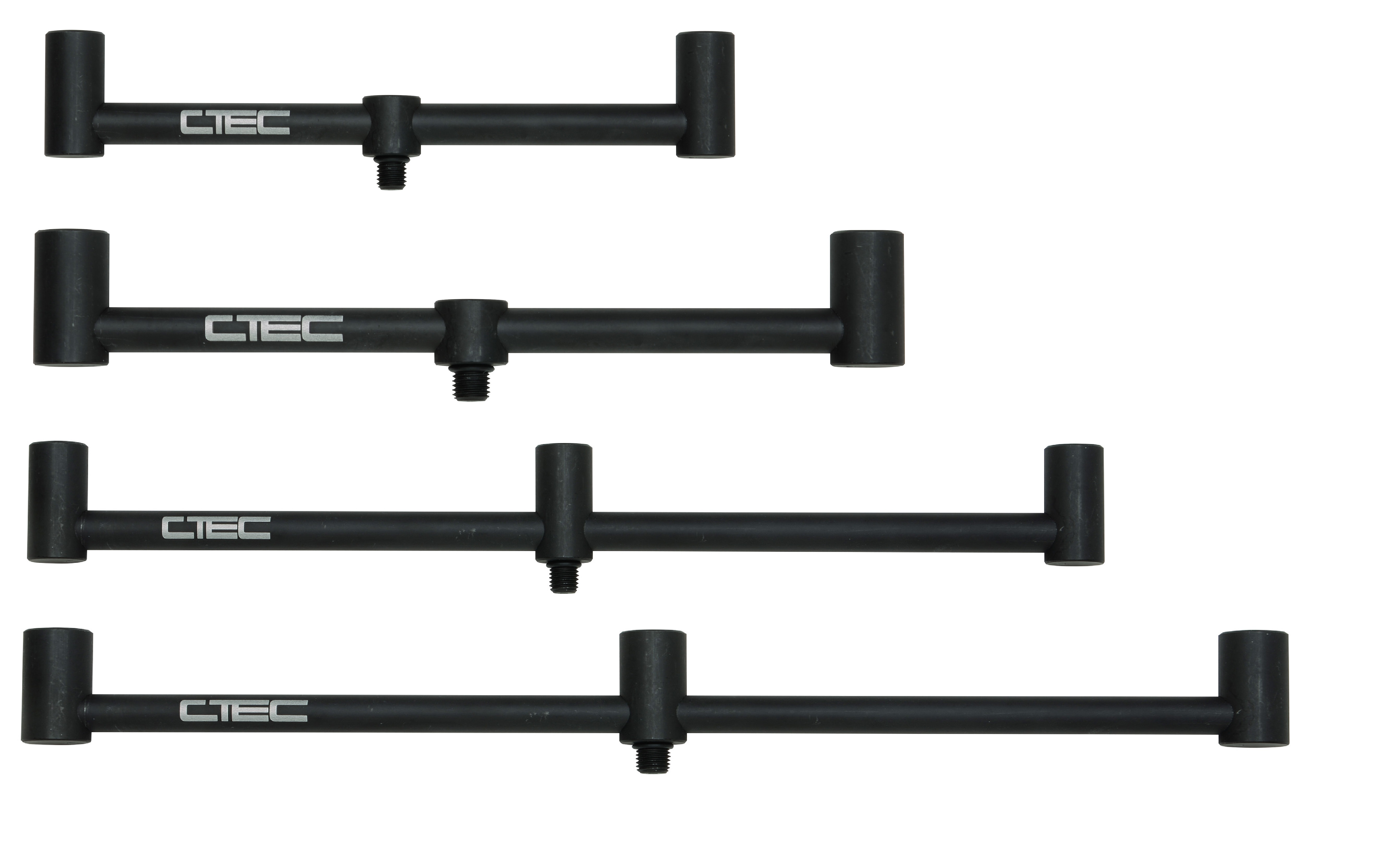 Spro C-Tec Matt Black Buzzer Bar 2 Rods 3 Rods 4 Längen
