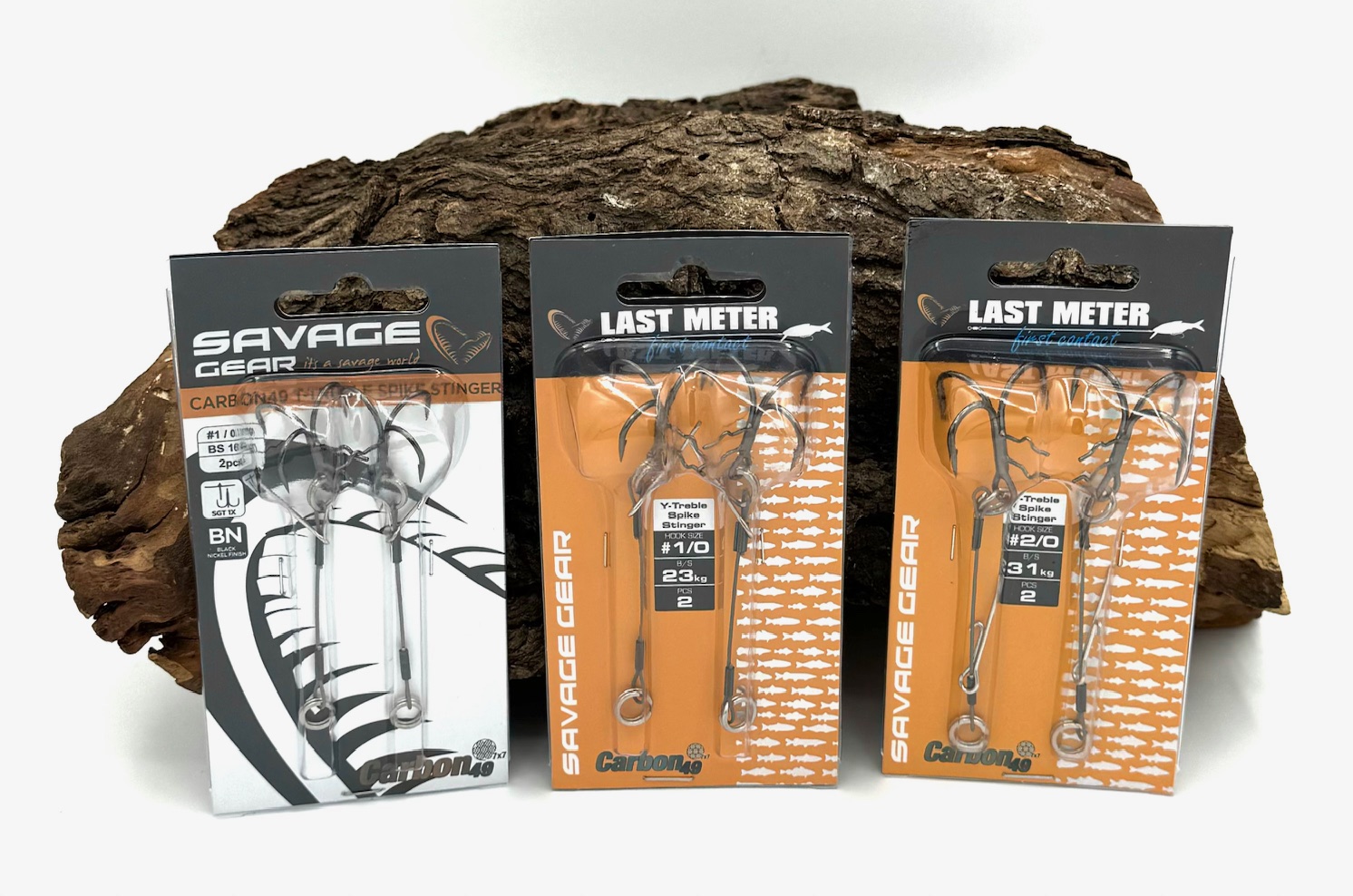 Savage Gear Carbon49 T-Treble Spike Stingers Hakengröße 1 1/0 2/0 ABVERKAUF