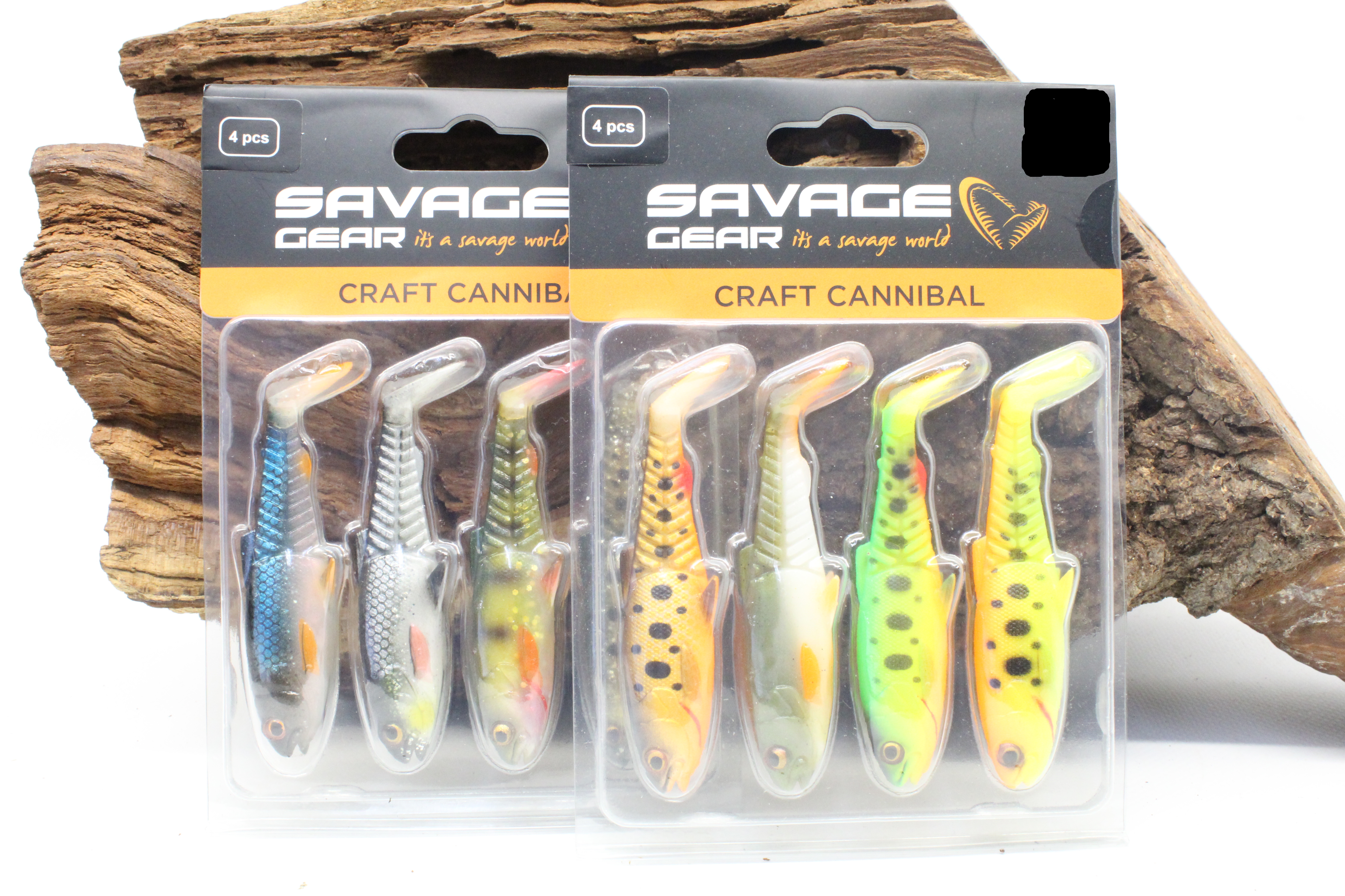 Savage Gear Craft Cannibal Paddletail Clam Packs Clear Water Mix / Dark Water Mix 10,5cm 12g