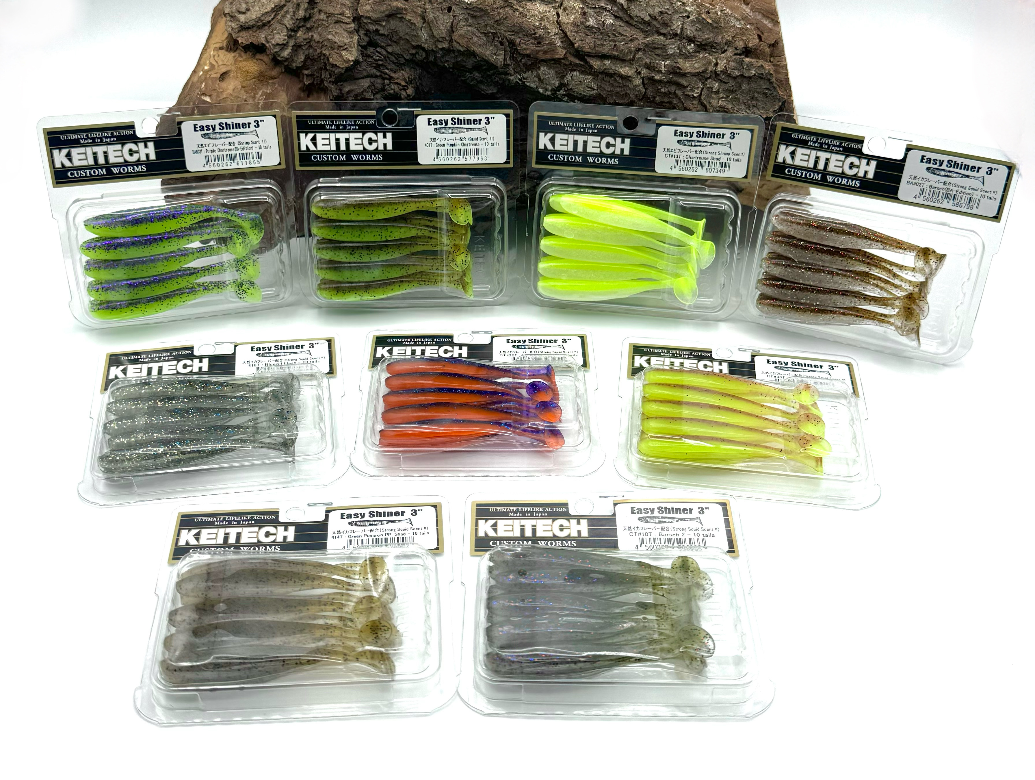 Keitech 3" Easy Shiner Barsch-Alarm 28 Farben UV Aktiv 7,2cm